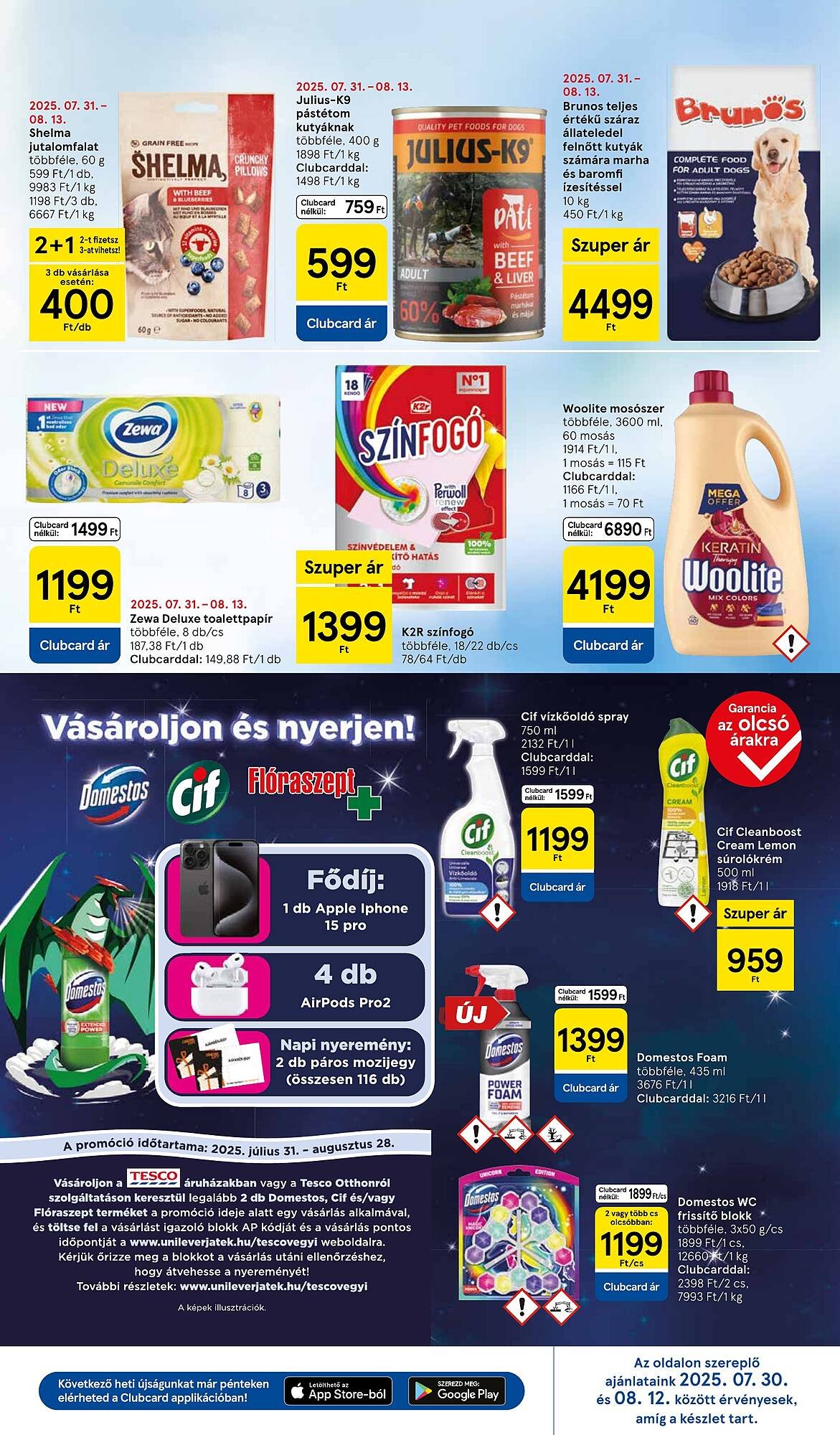 Tesco akciós újság (2025-08-07 - 2025-08-13)