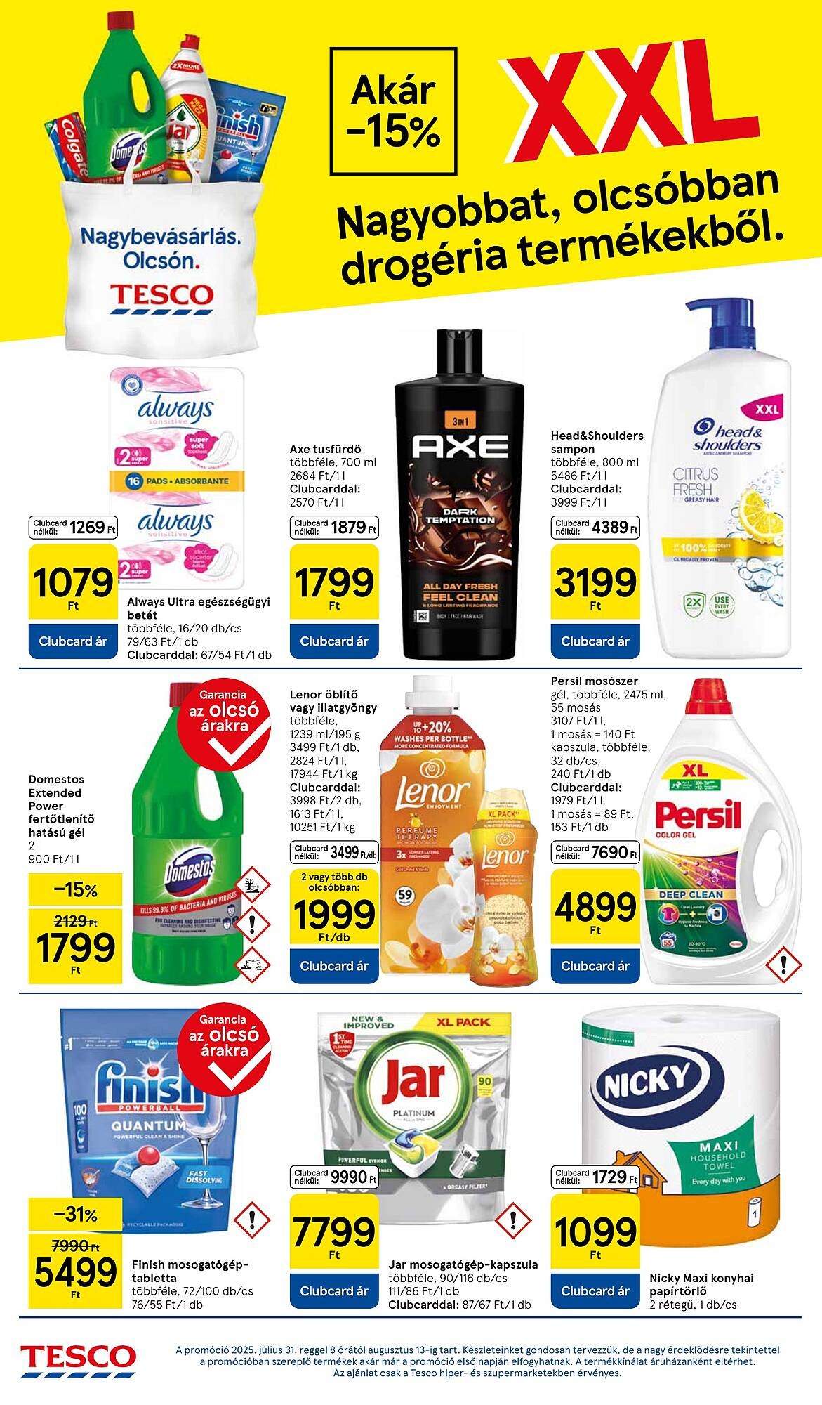 Tesco akciós újság (2025-08-07 - 2025-08-13)
