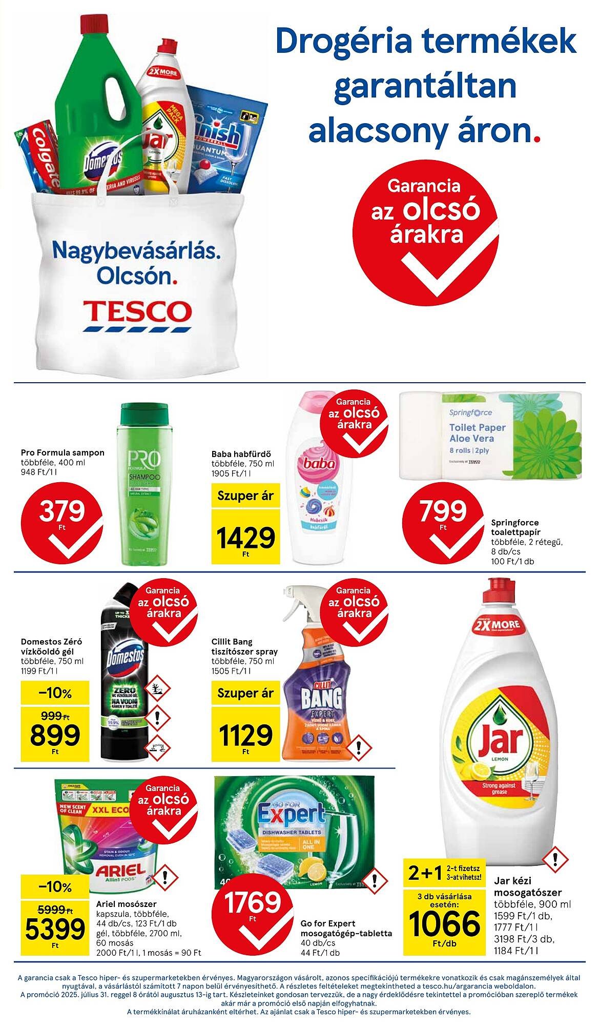 Tesco akciós újság (2025-08-07 - 2025-08-13)