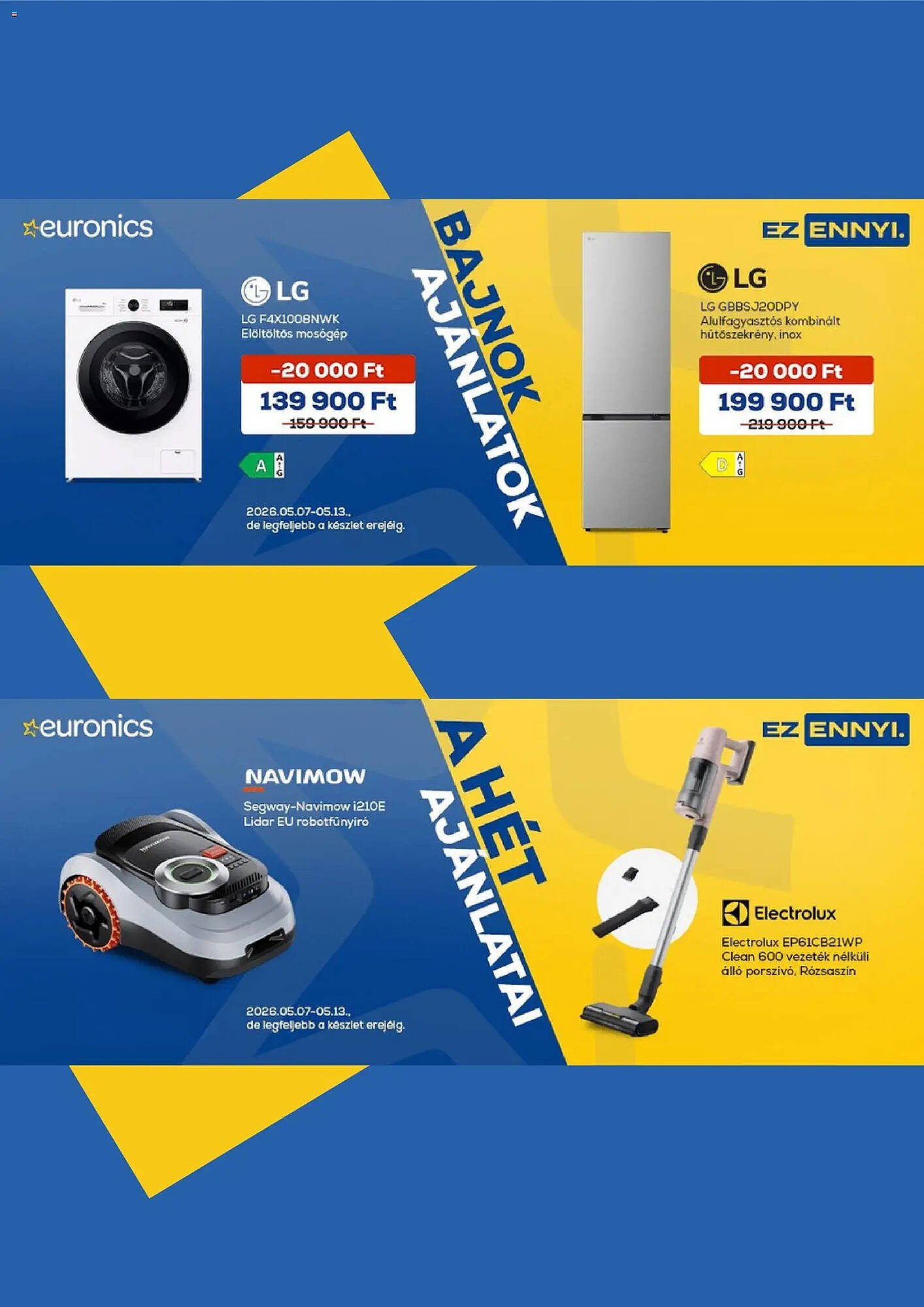 Euronics akciós újság (2026-05-07 - 2026-05-13)