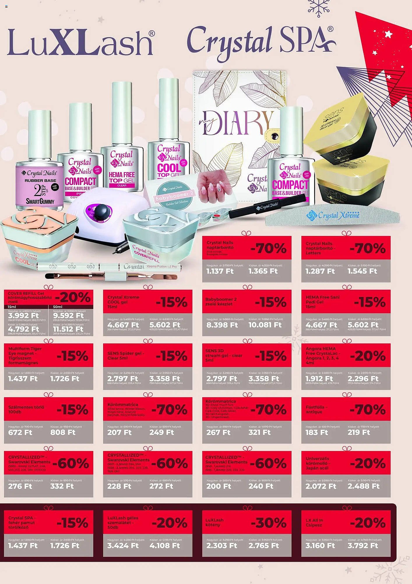 Crystal Nails akciós újság (2025-12-01 - 2026-01-04)