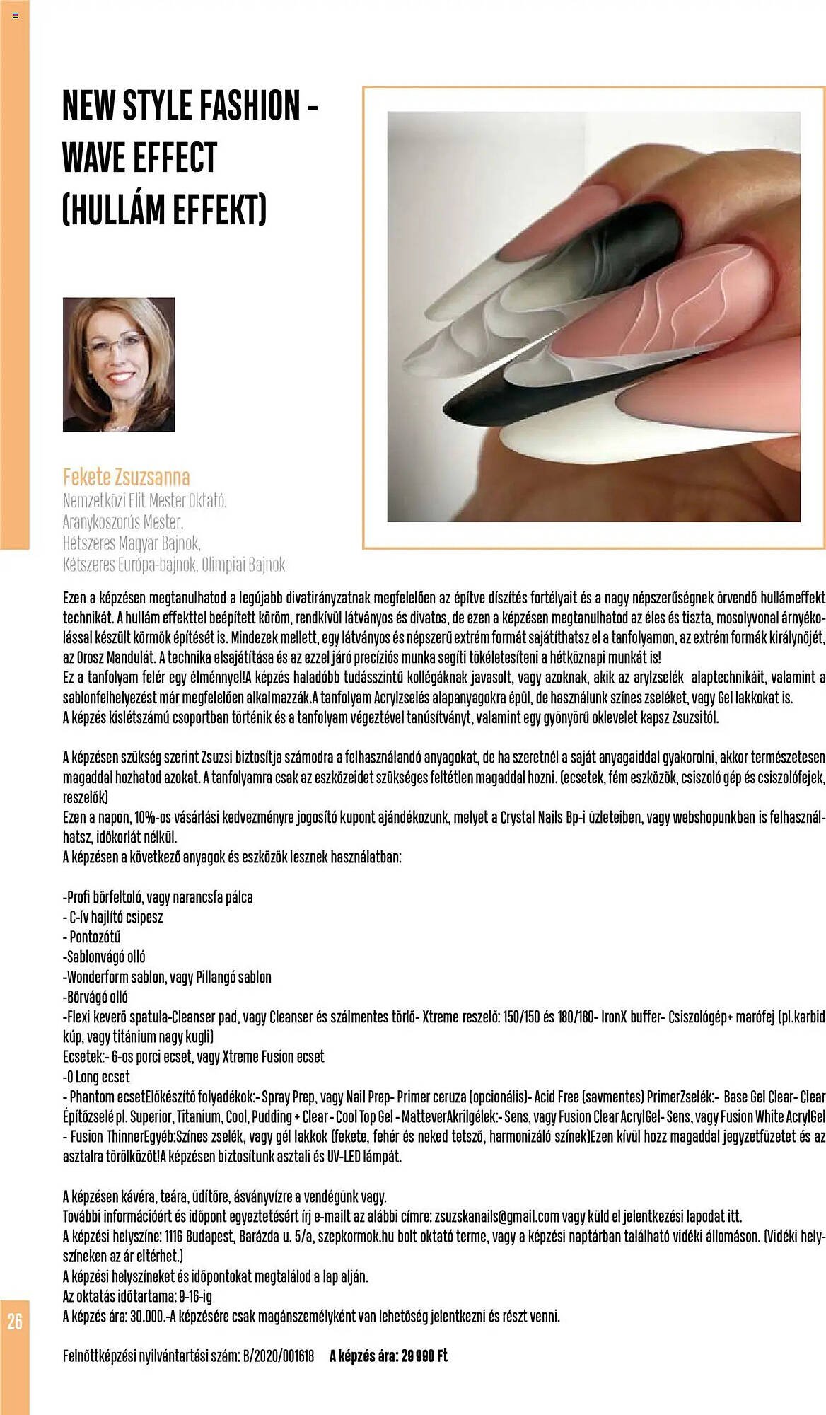 Crystal Nails akciós újság (2025-09-07 - 2025-11-30)