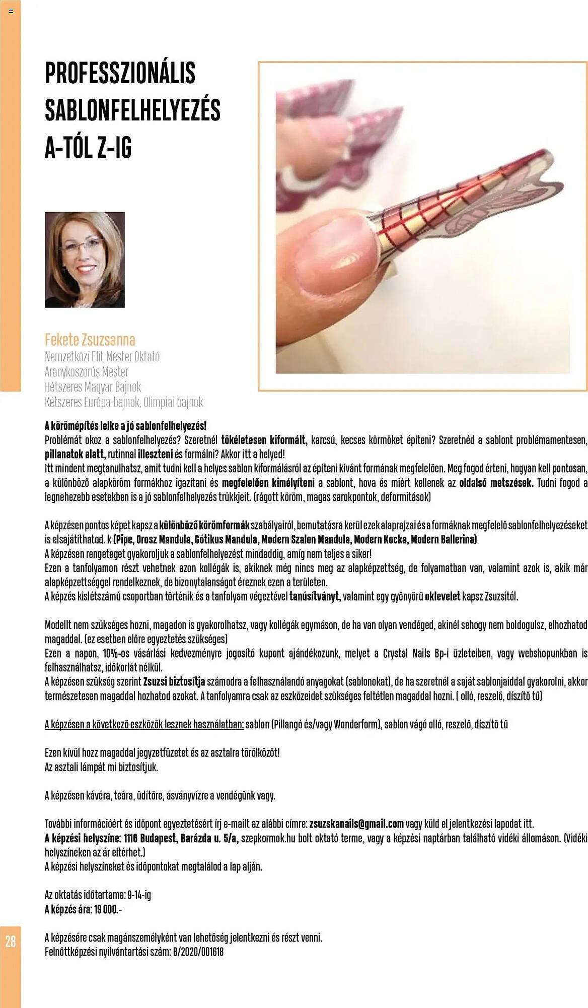 Crystal Nails akciós újság (2025-09-07 - 2025-11-30)