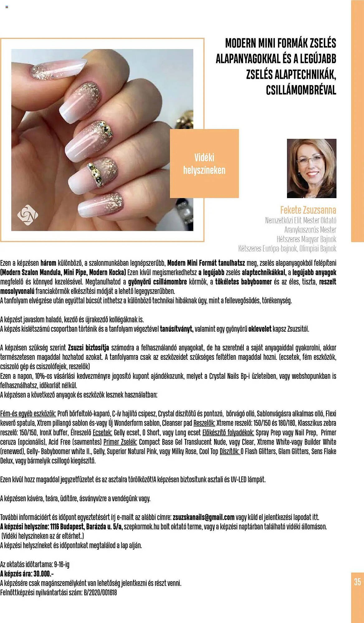 Crystal Nails akciós újság (2025-09-07 - 2025-11-30)