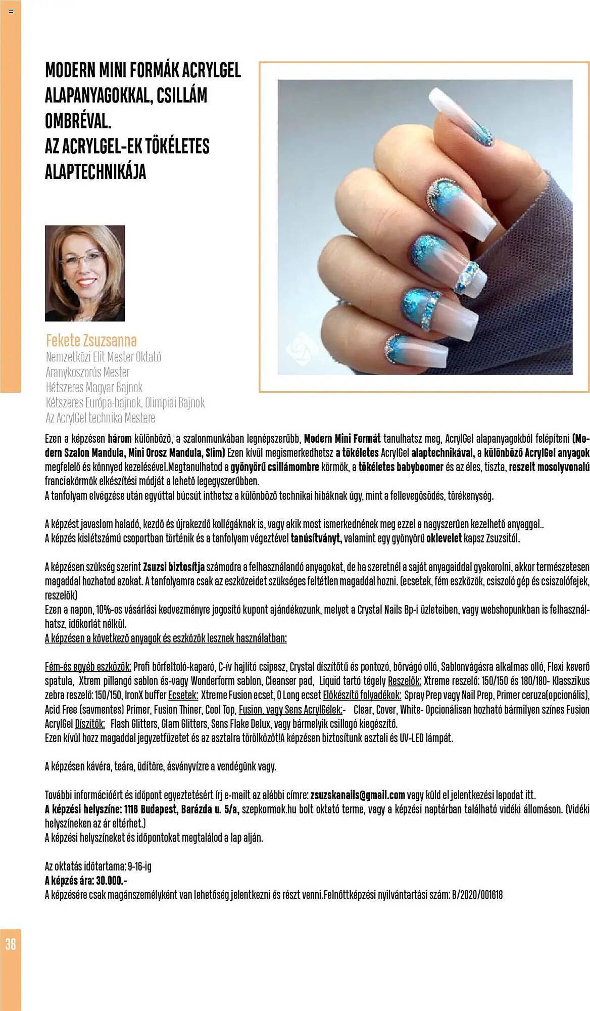 Crystal Nails akciós újság (2025-09-07 - 2025-11-30)