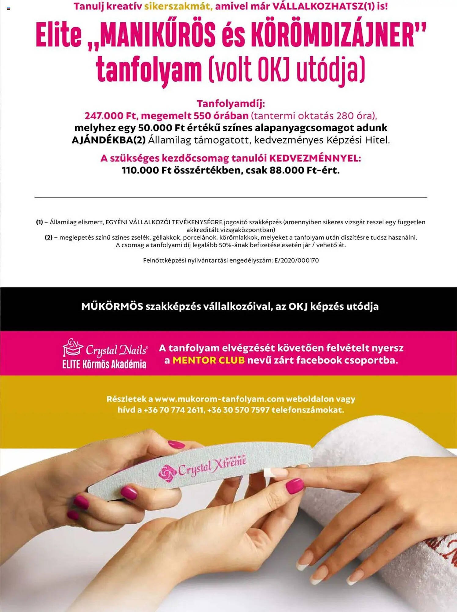 Crystal Nails akciós újság (2025-09-07 - 2025-11-30)