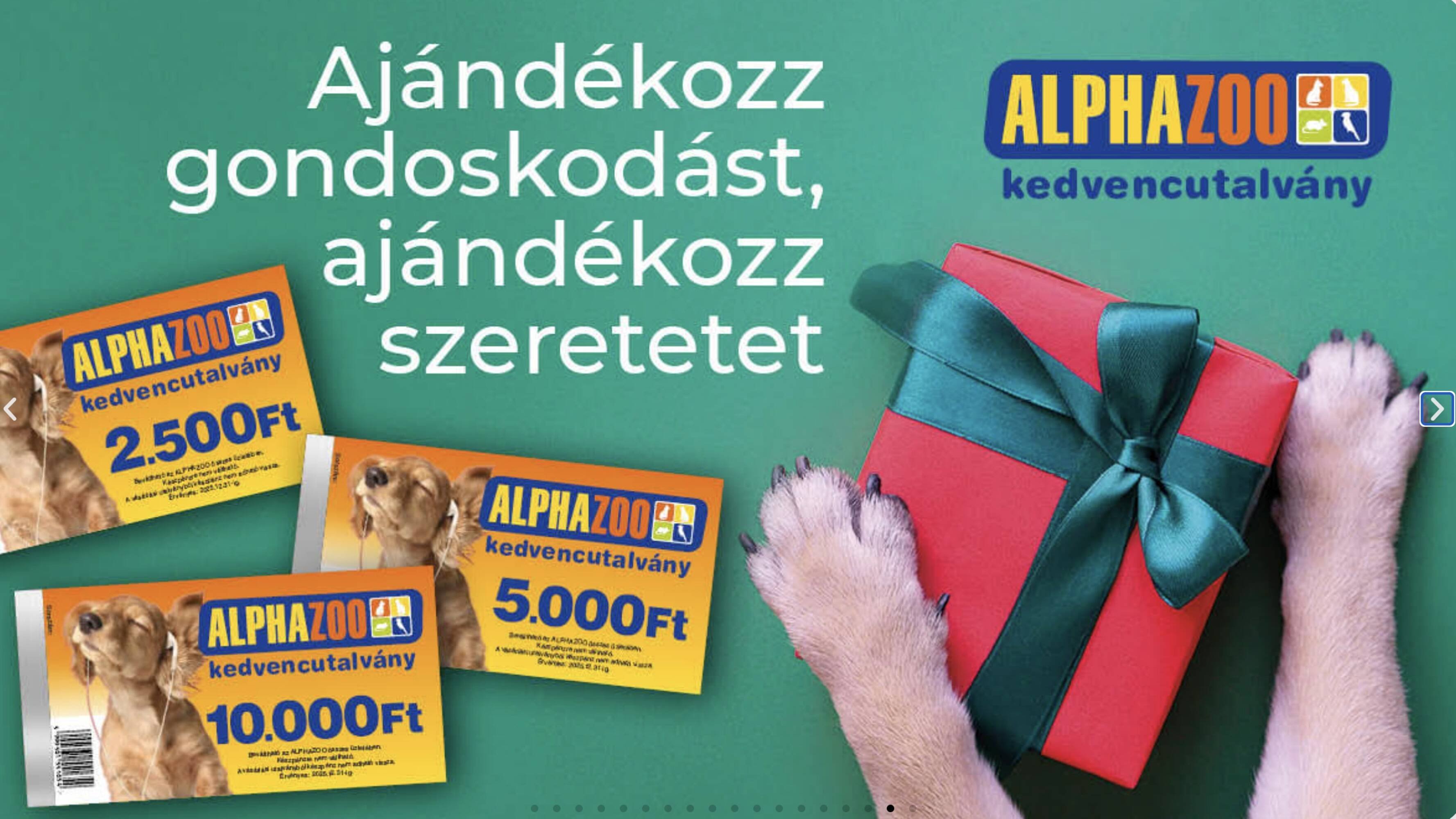 Alpha Zoo akciós újság (2025-11-07 - 2025-11-20)