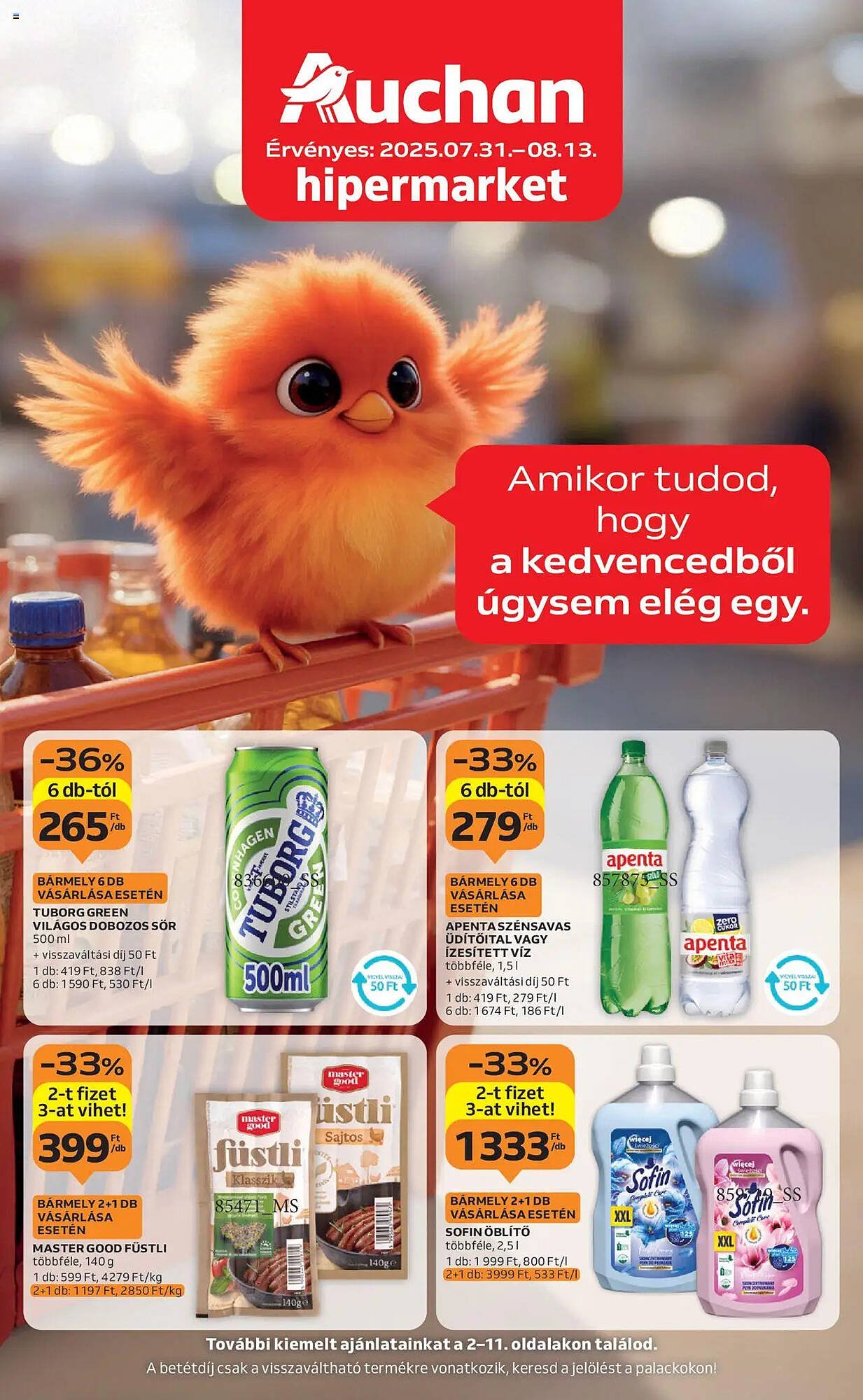Auchan akciós újság (2025-07-31 - 2025-08-13)