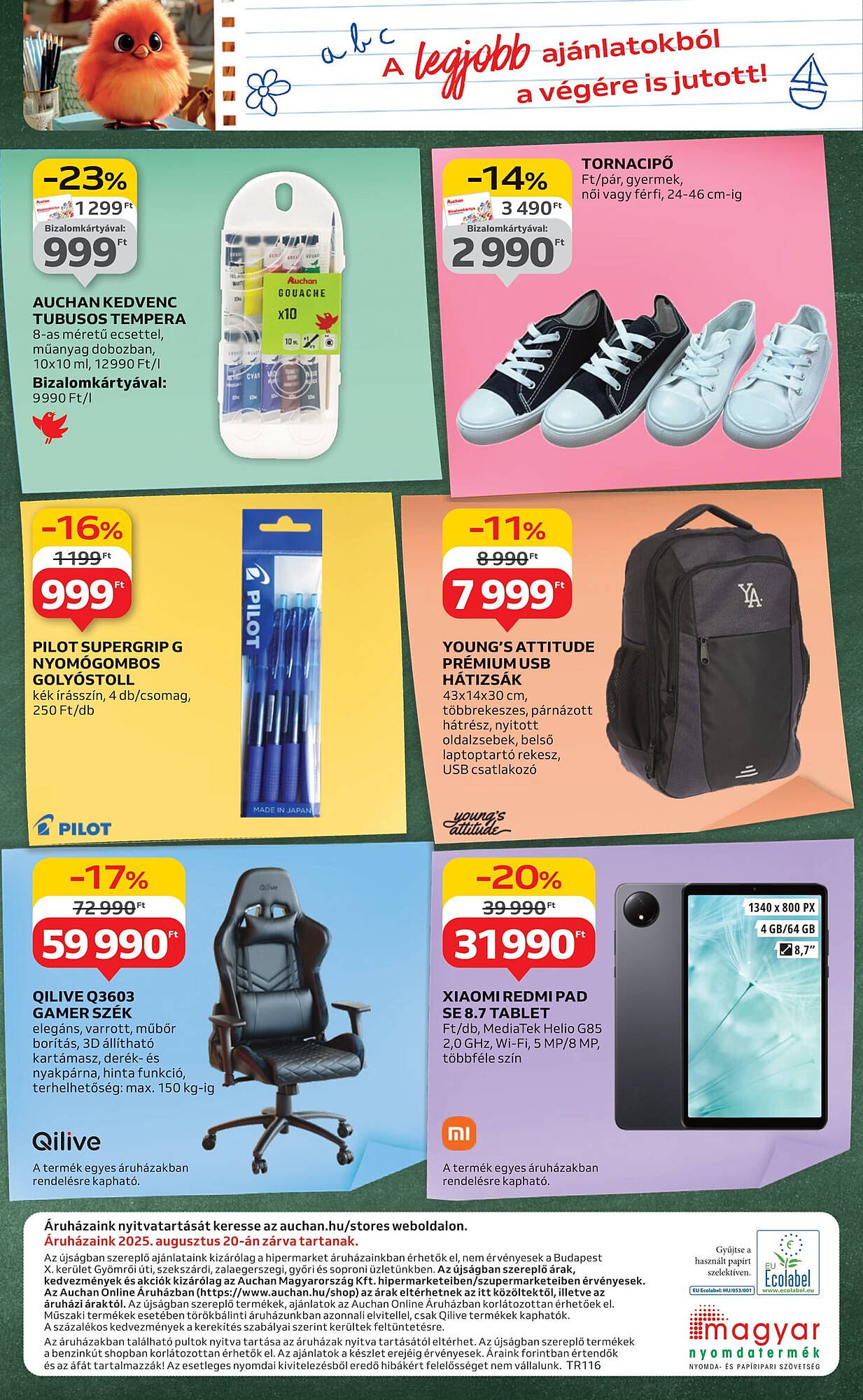 Auchan akciós újság (2025-08-07 - 2025-08-19)