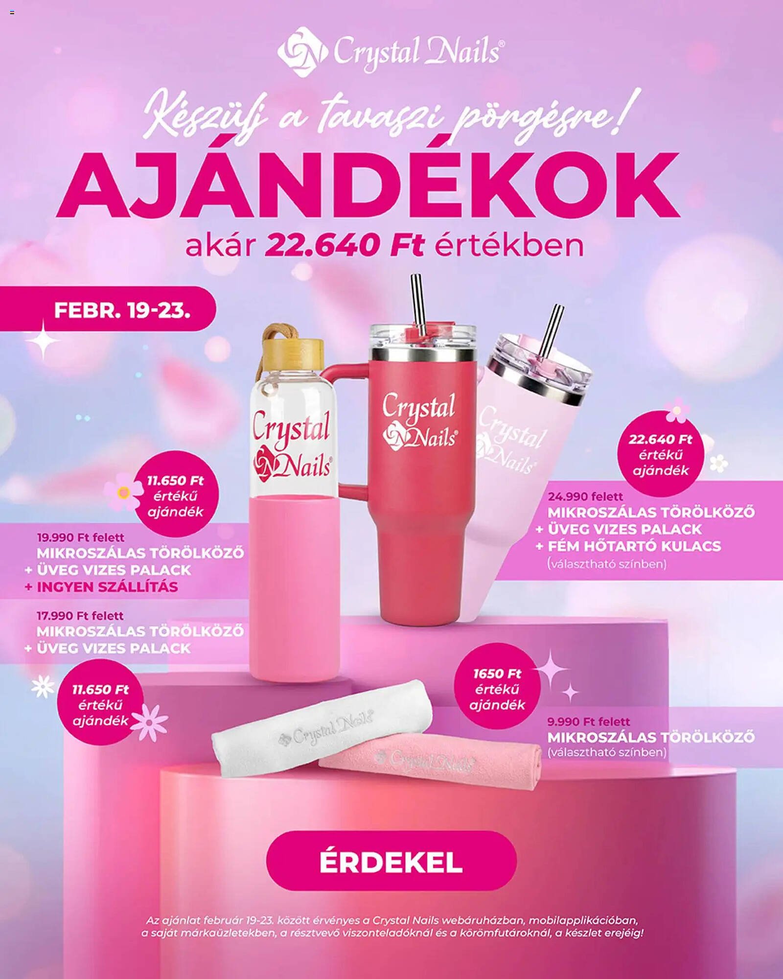 Crystal Nails akciós újság (2026-02-19 - 2026-02-23)