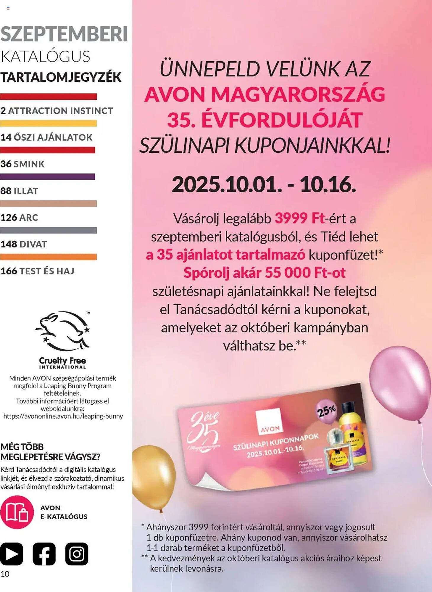 AVON akciós újság (2025-09-01 - 2025-09-30)