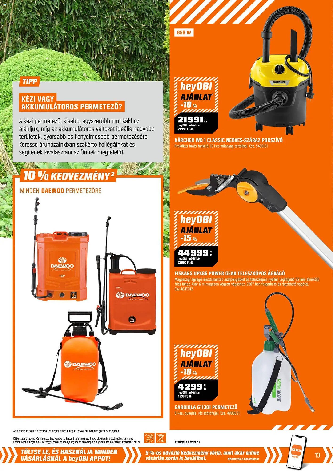 OBI akciós újság (2026-03-31 - 2026-04-26)