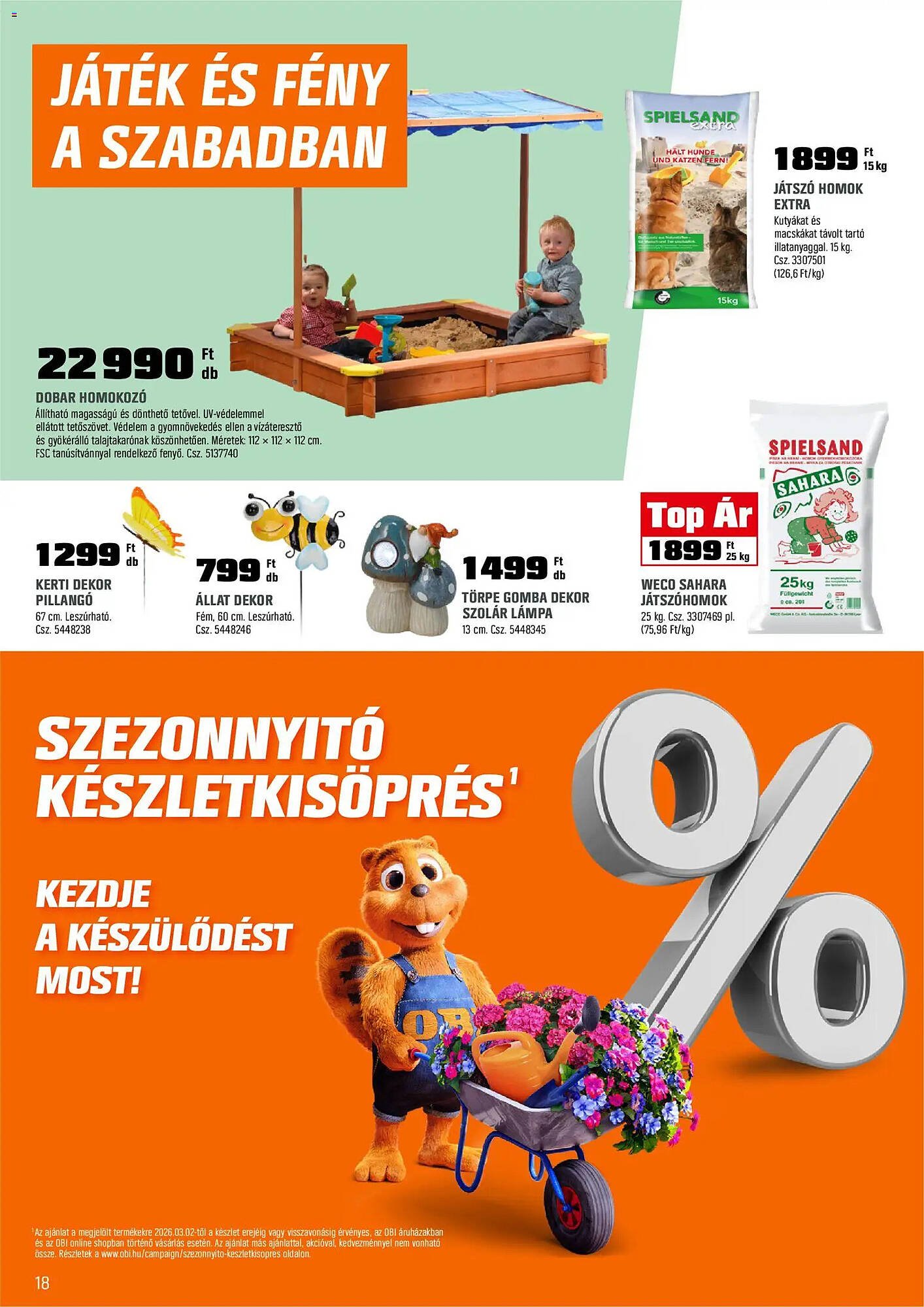 OBI akciós újság (2026-03-31 - 2026-04-26)
