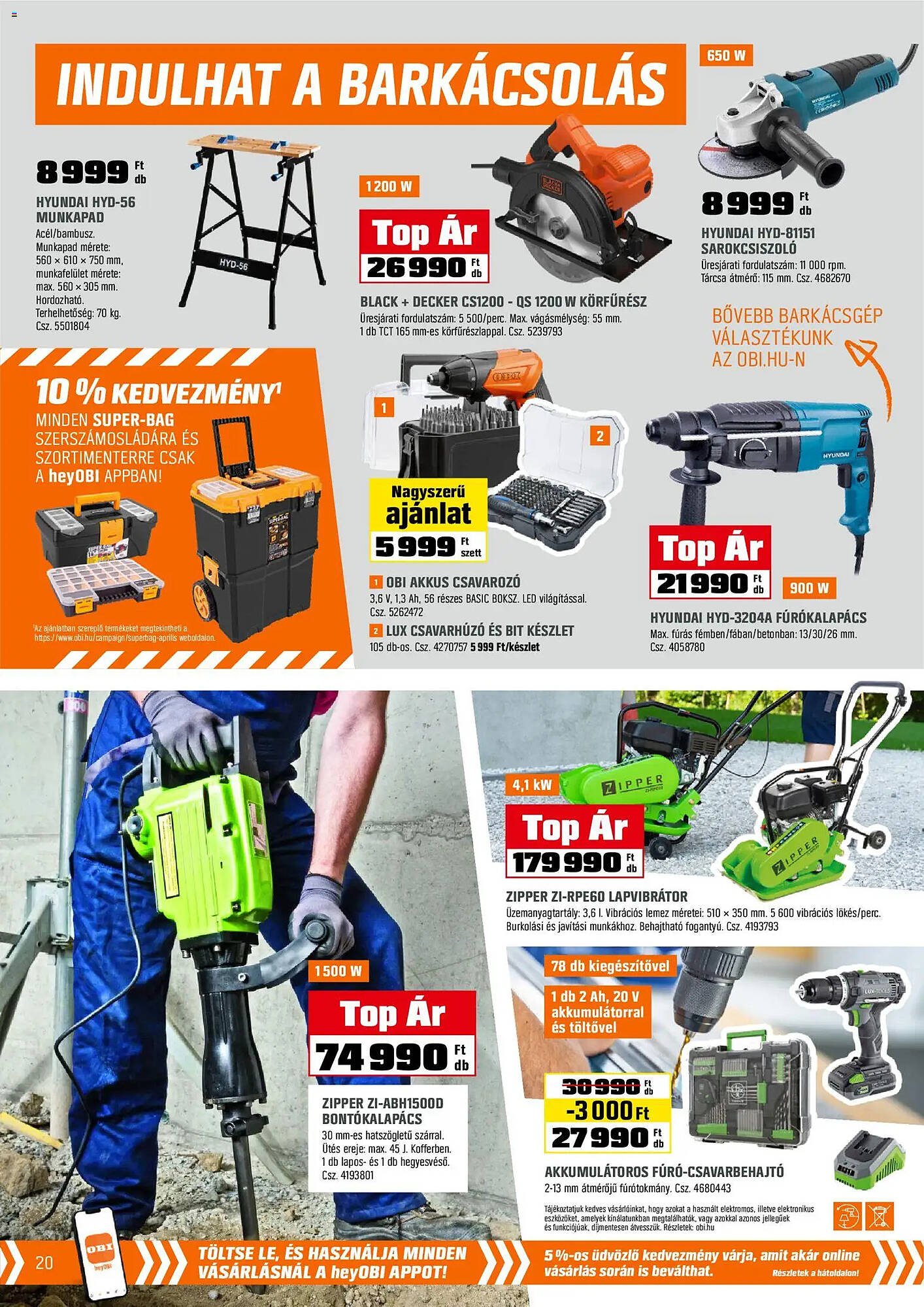OBI akciós újság (2026-03-31 - 2026-04-26)