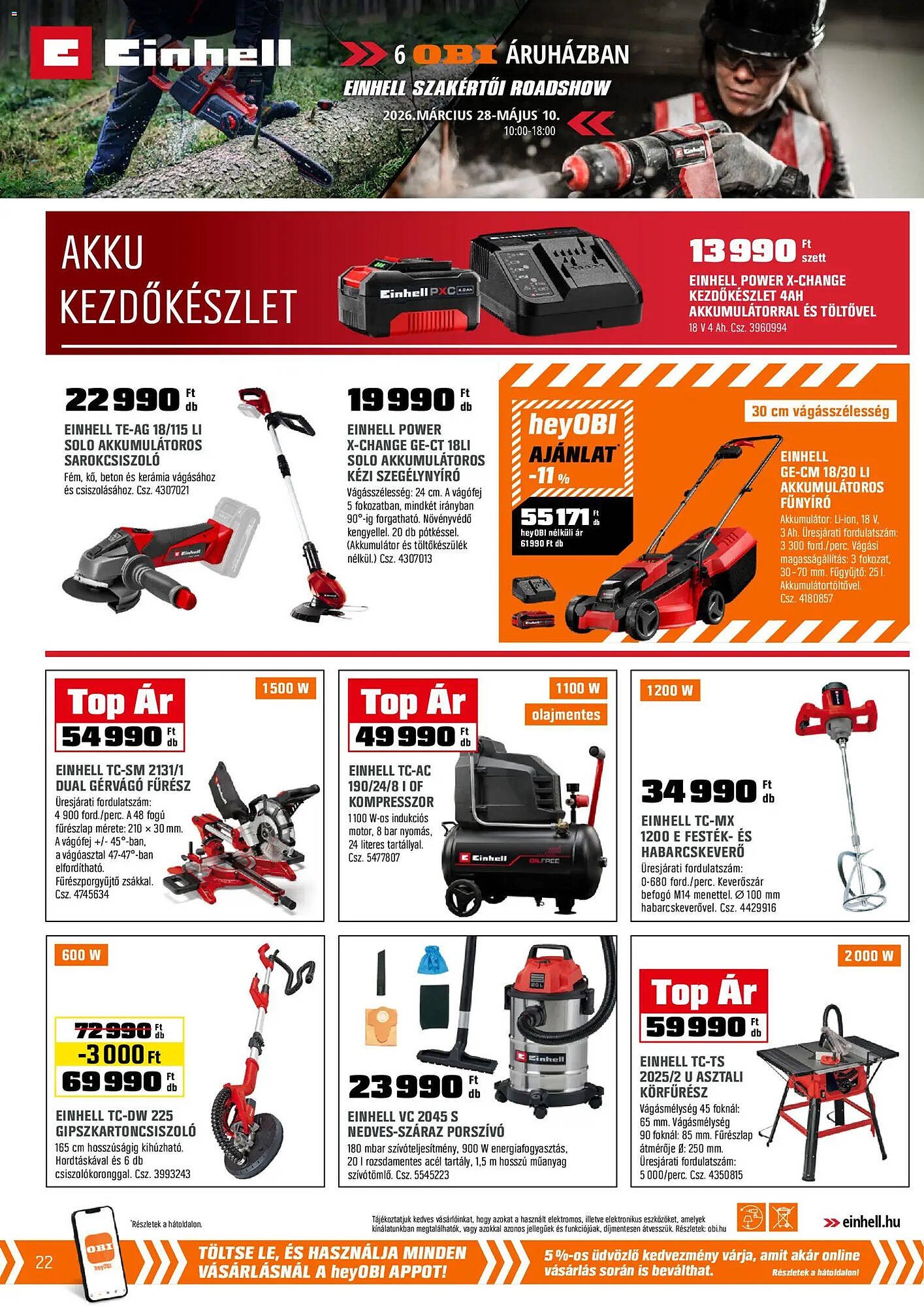 OBI akciós újság (2026-03-31 - 2026-04-26)