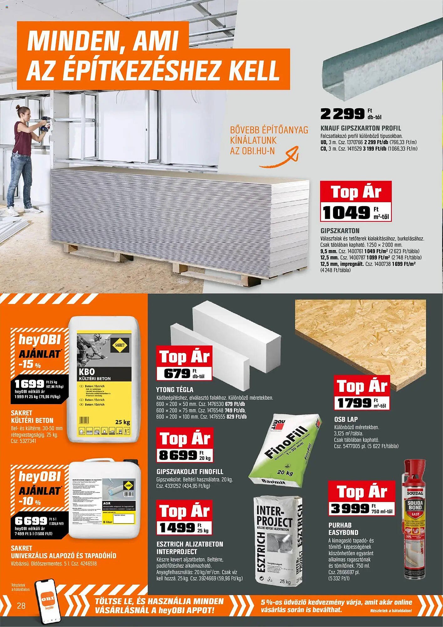 OBI akciós újság (2026-03-31 - 2026-04-26)