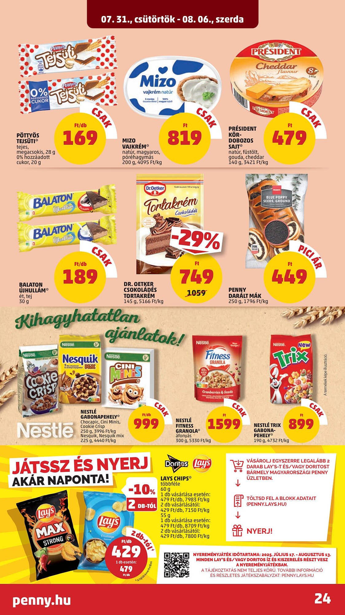 PENNY akciós újság (2025-07-31 - 2025-08-06)