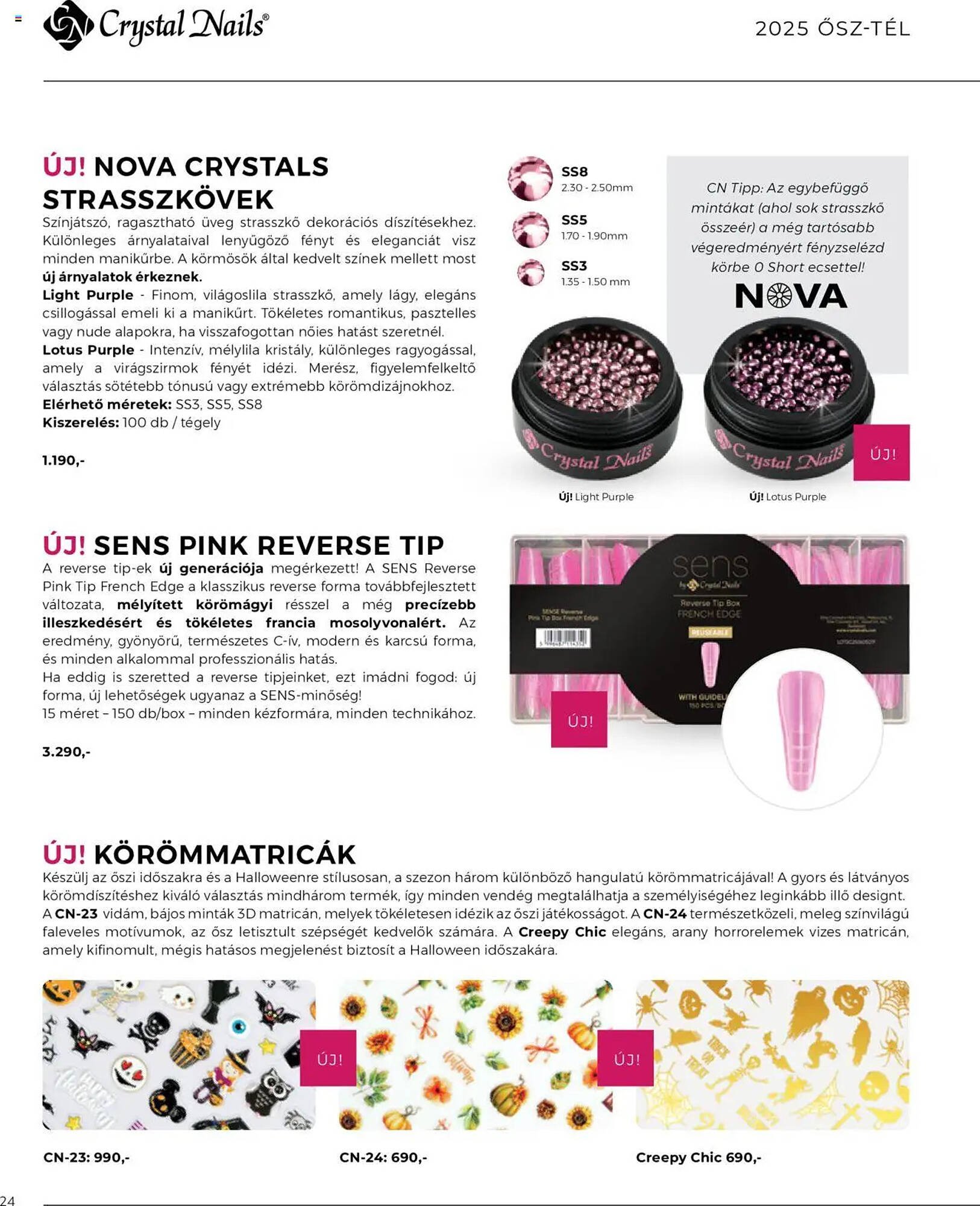 Crystal Nails akciós újság (2025-09-07 - 2025-12-31)