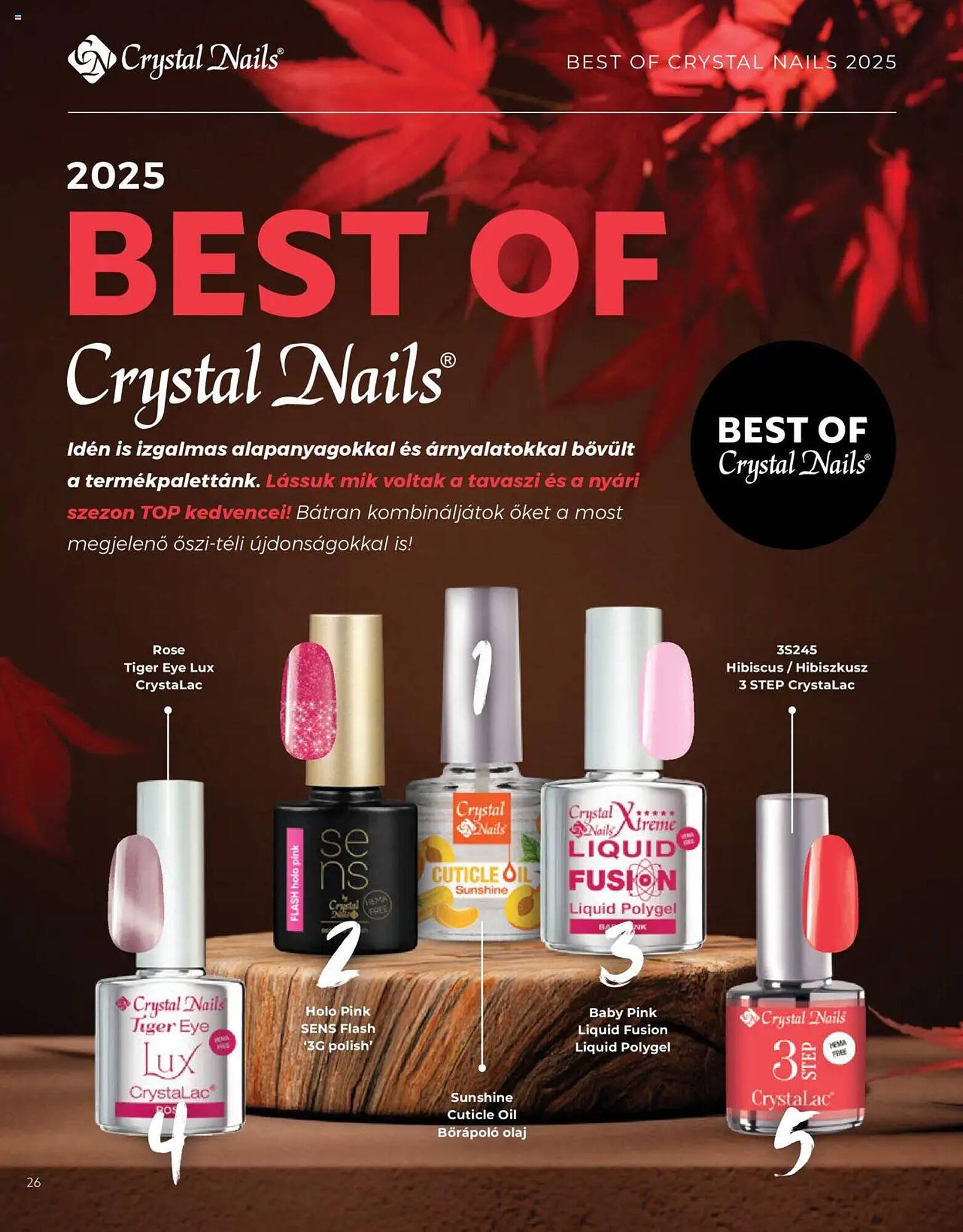 Crystal Nails akciós újság (2025-09-07 - 2025-12-31)
