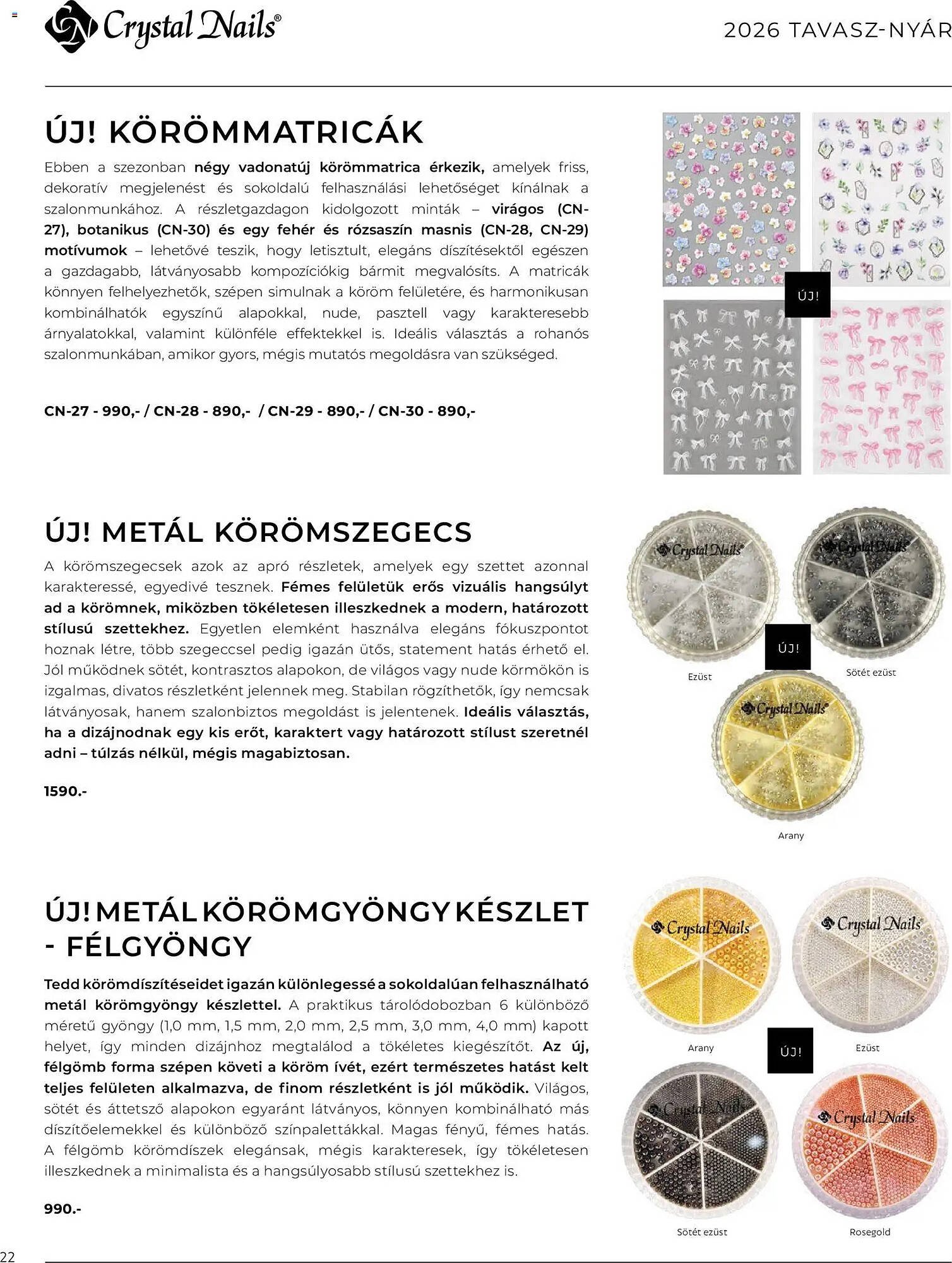 Crystal Nails akciós újság (2026-03-09 - 2026-08-31)