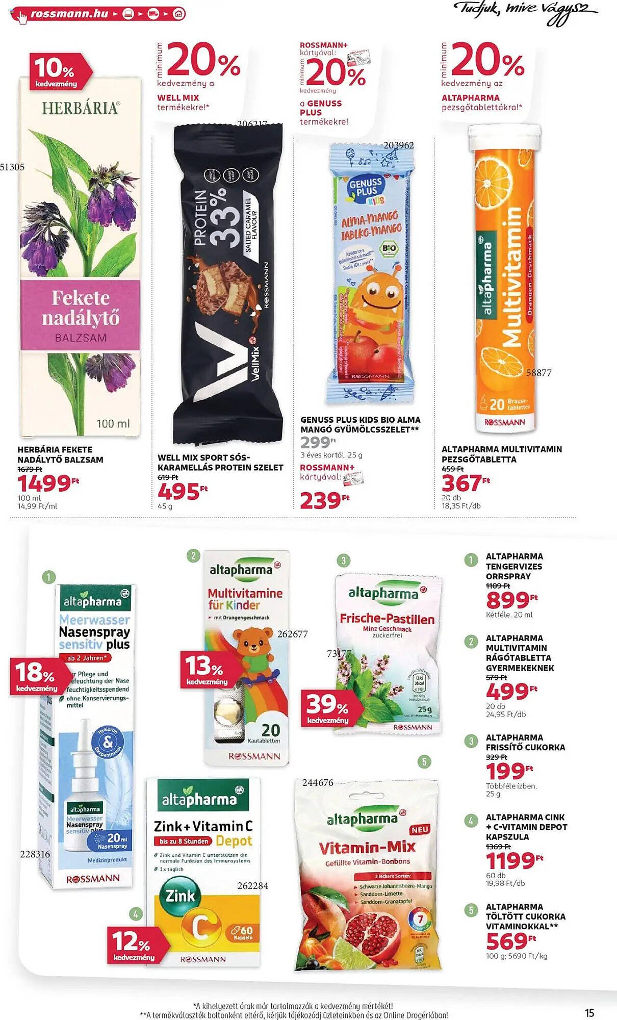 Rossmann akciós újság (2025-08-25 - 2025-09-05)
