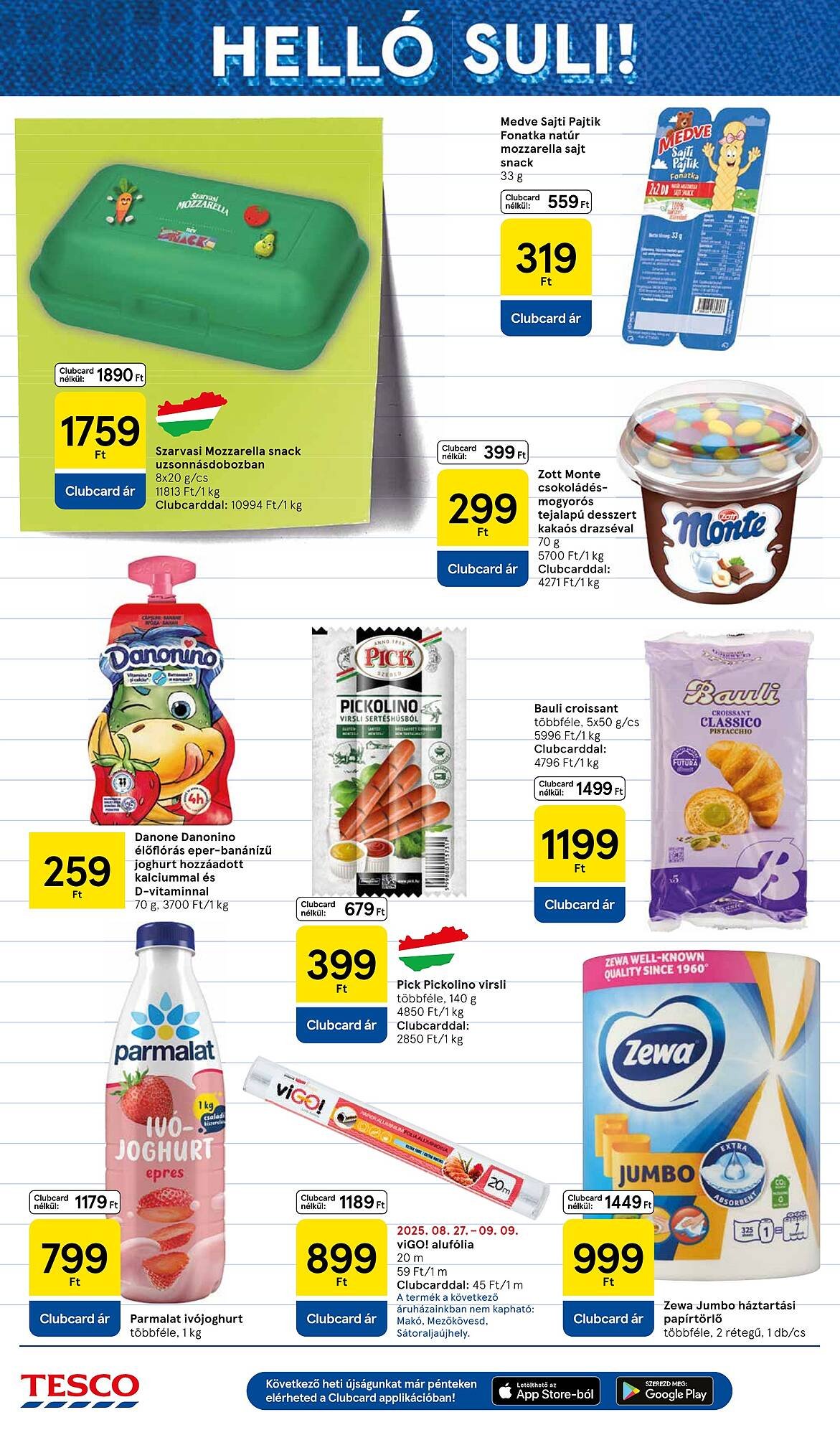 Tesco akciós újság (2025-09-04 - 2025-09-10)