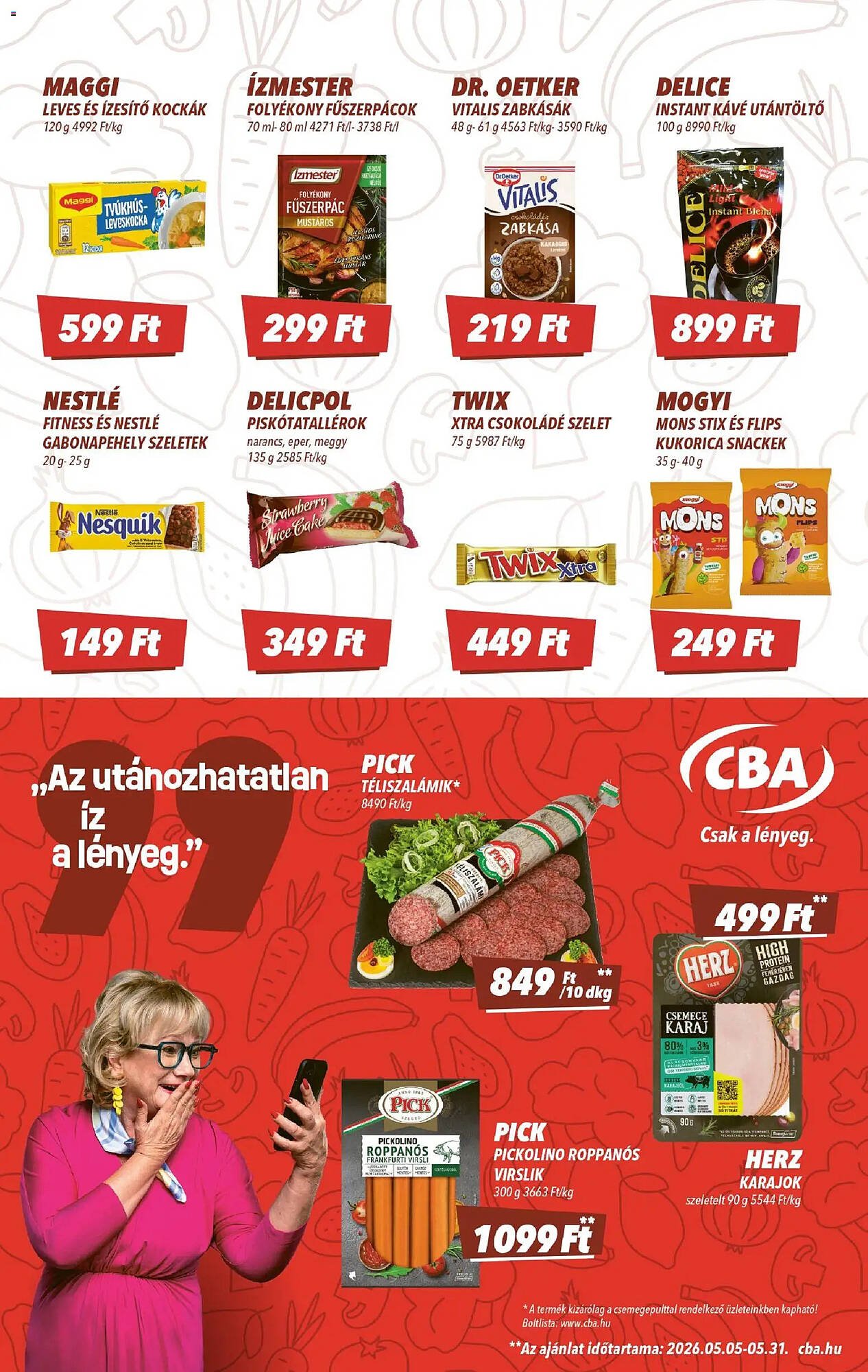 CBA akciós újság