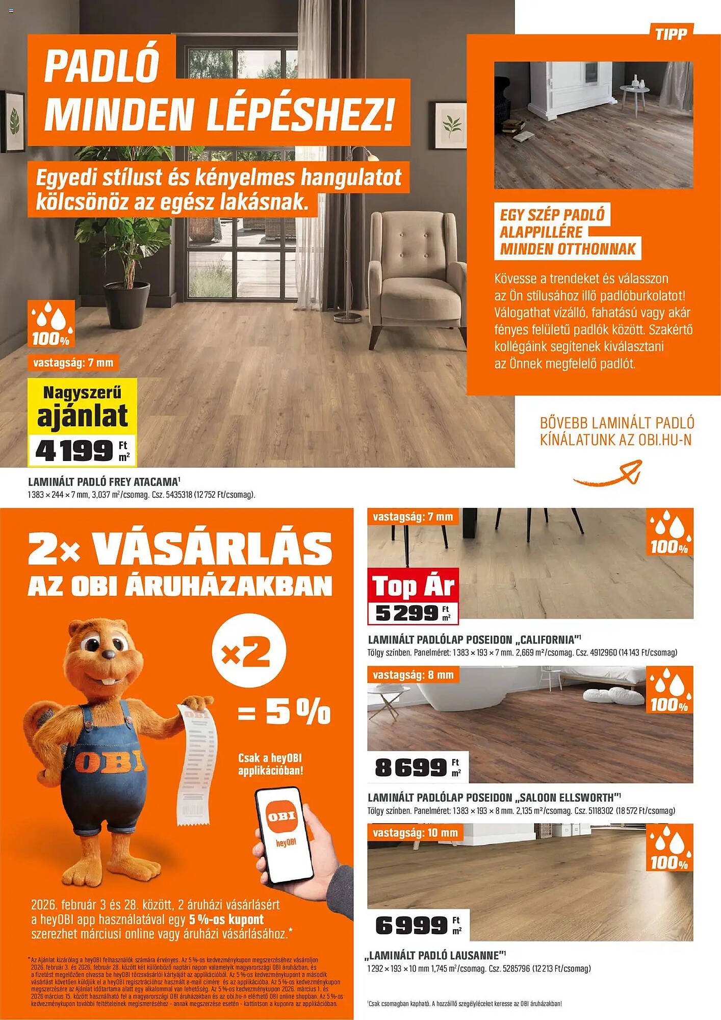 OBI akciós újság (2026-02-03 - 2026-03-01)