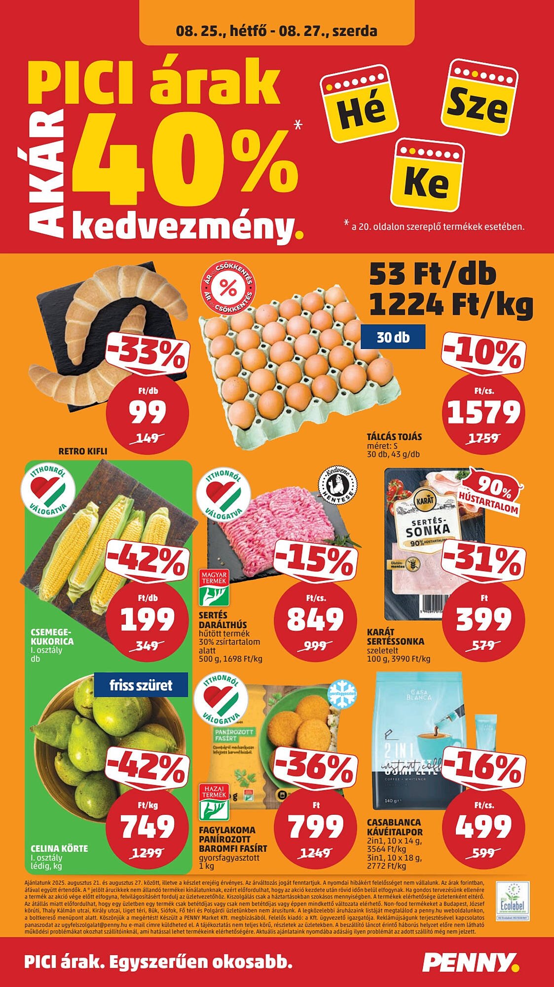 PENNY akciós újság (2025-08-21 - 2025-08-27)
