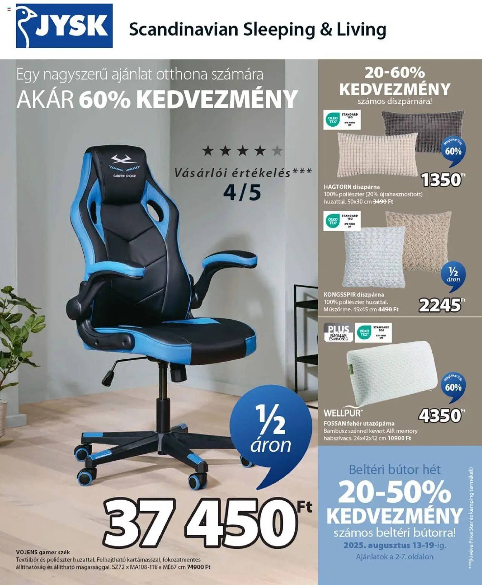 JYSK akciós újság (2025-08-13 - 2025-09-09)