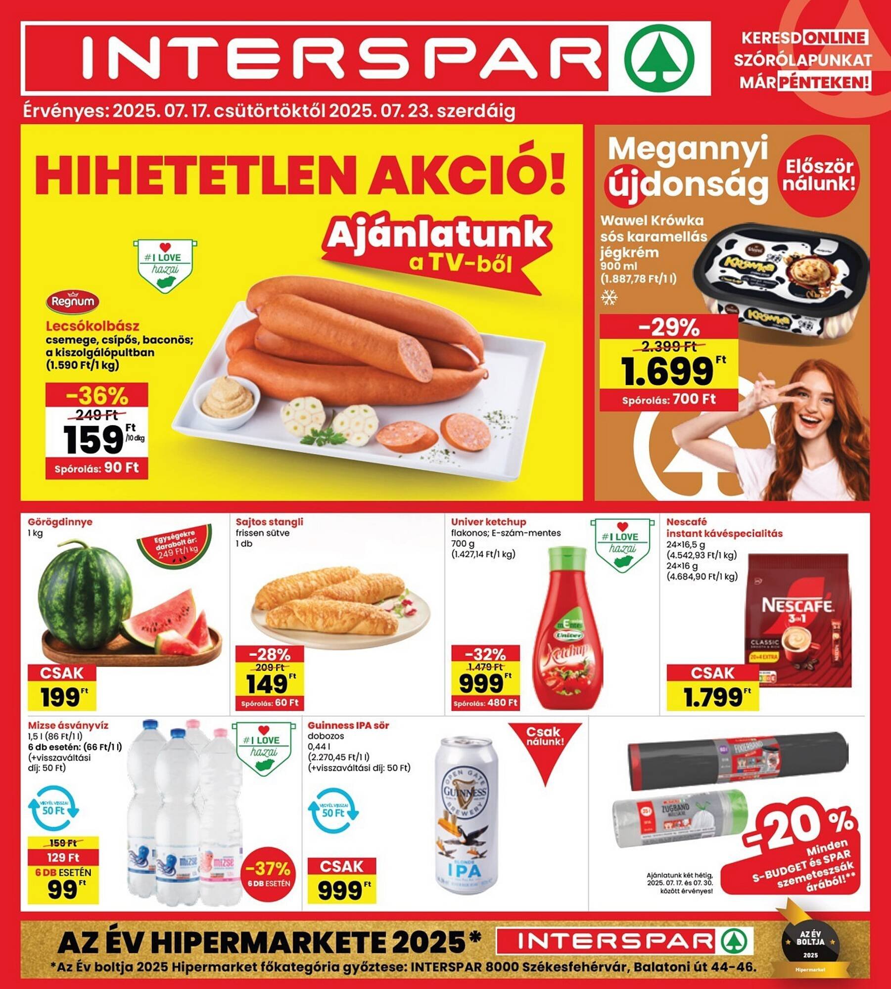 Interspar akciós újság (2025-07-17 - 2025-07-23)