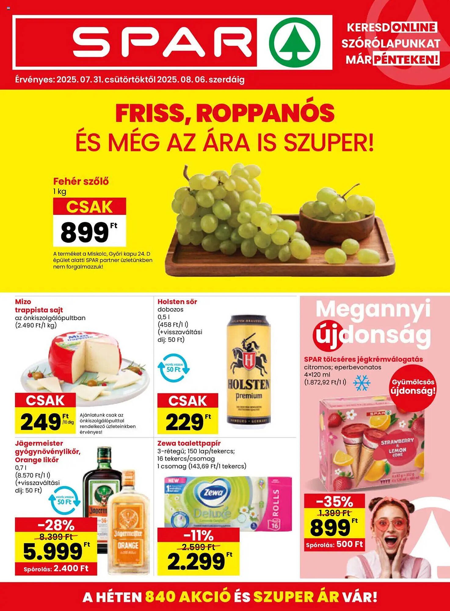 Spar akciós újság (2025-07-31 - 2025-08-06)