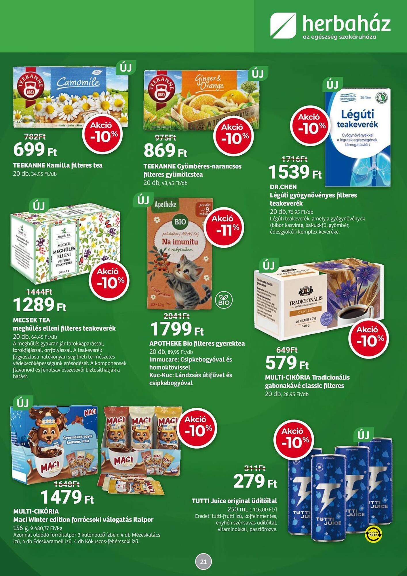 Herbaház akciós újság (2026-01-05 - 2026-02-01)