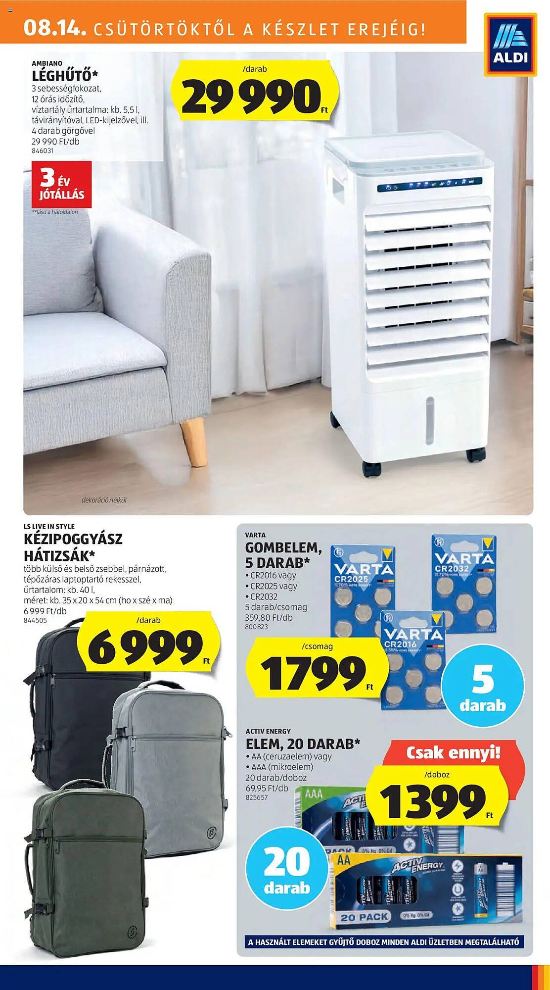 ALDI akciós újság (2025-08-14 - 2025-08-19)