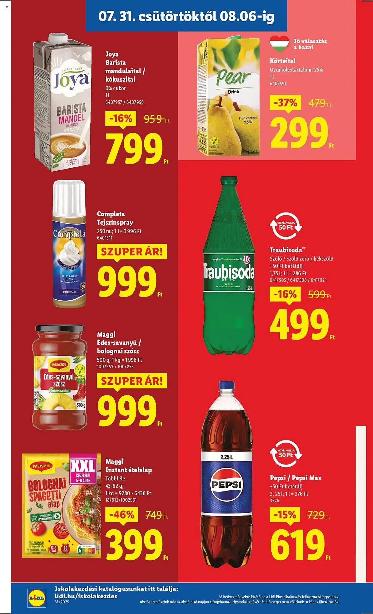 Lidl akciós újság (2025-07-31 - 2025-08-06)