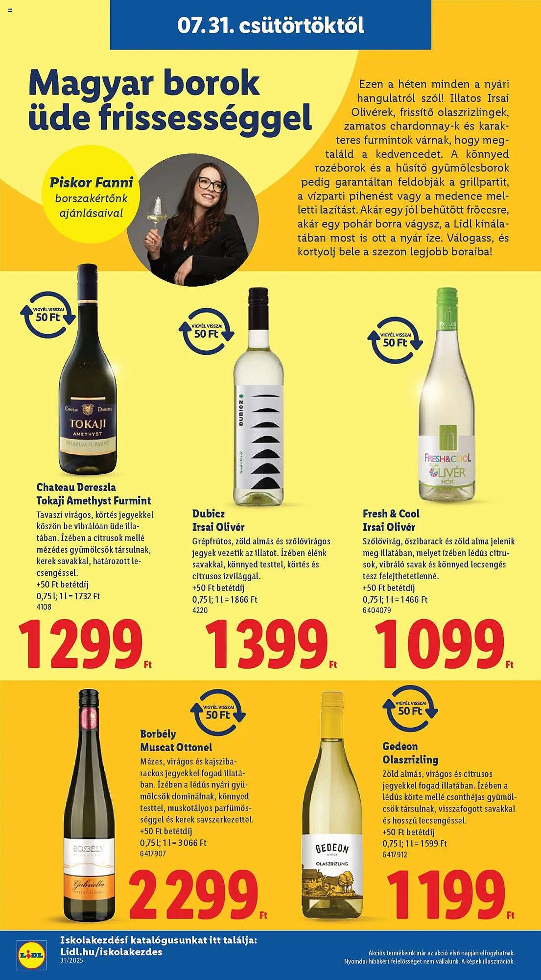 Lidl akciós újság (2025-07-31 - 2025-08-06)