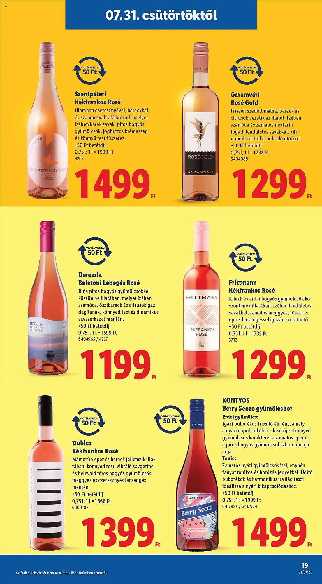 Lidl akciós újság (2025-07-31 - 2025-08-06)