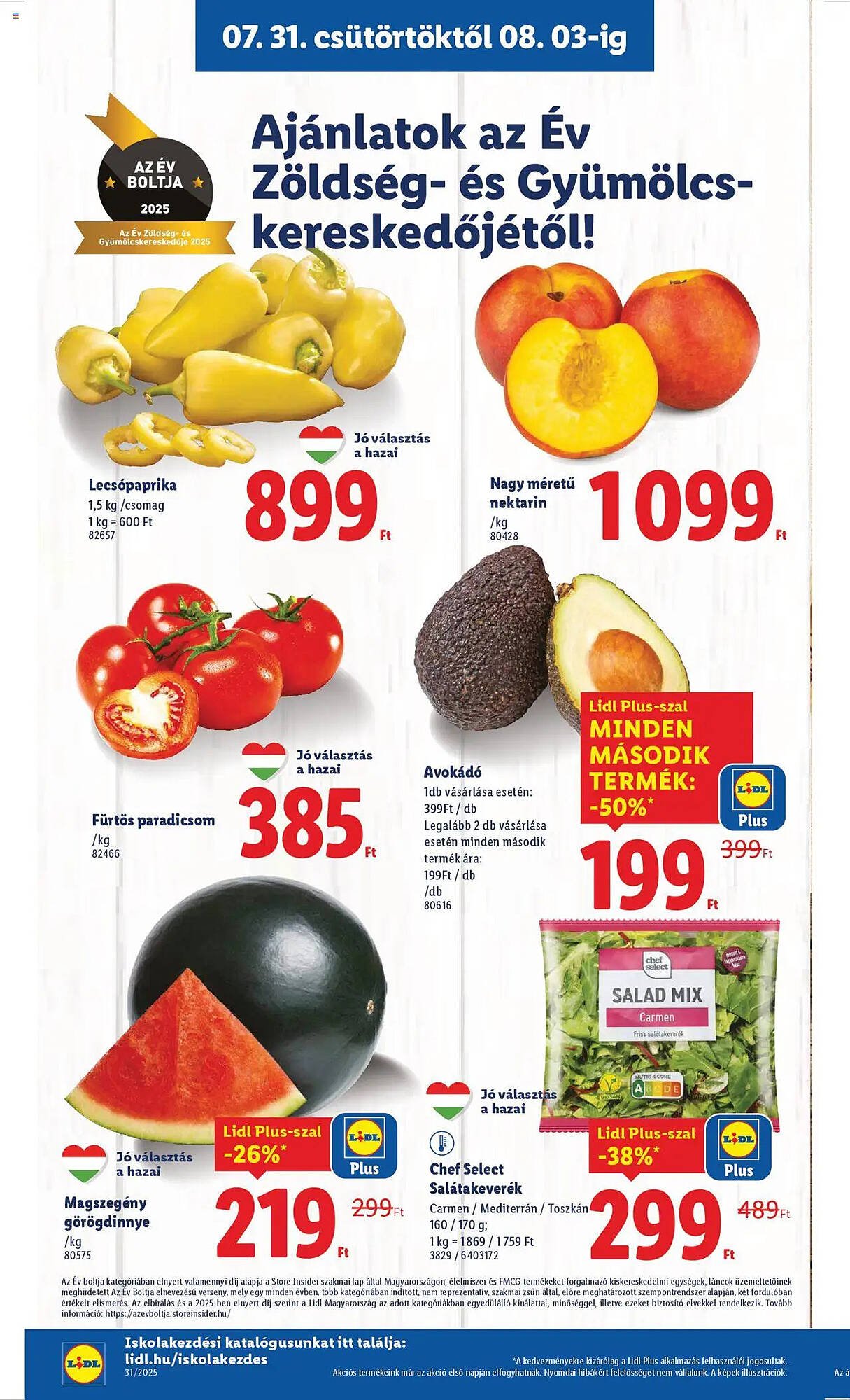 Lidl akciós újság (2025-07-31 - 2025-08-06)