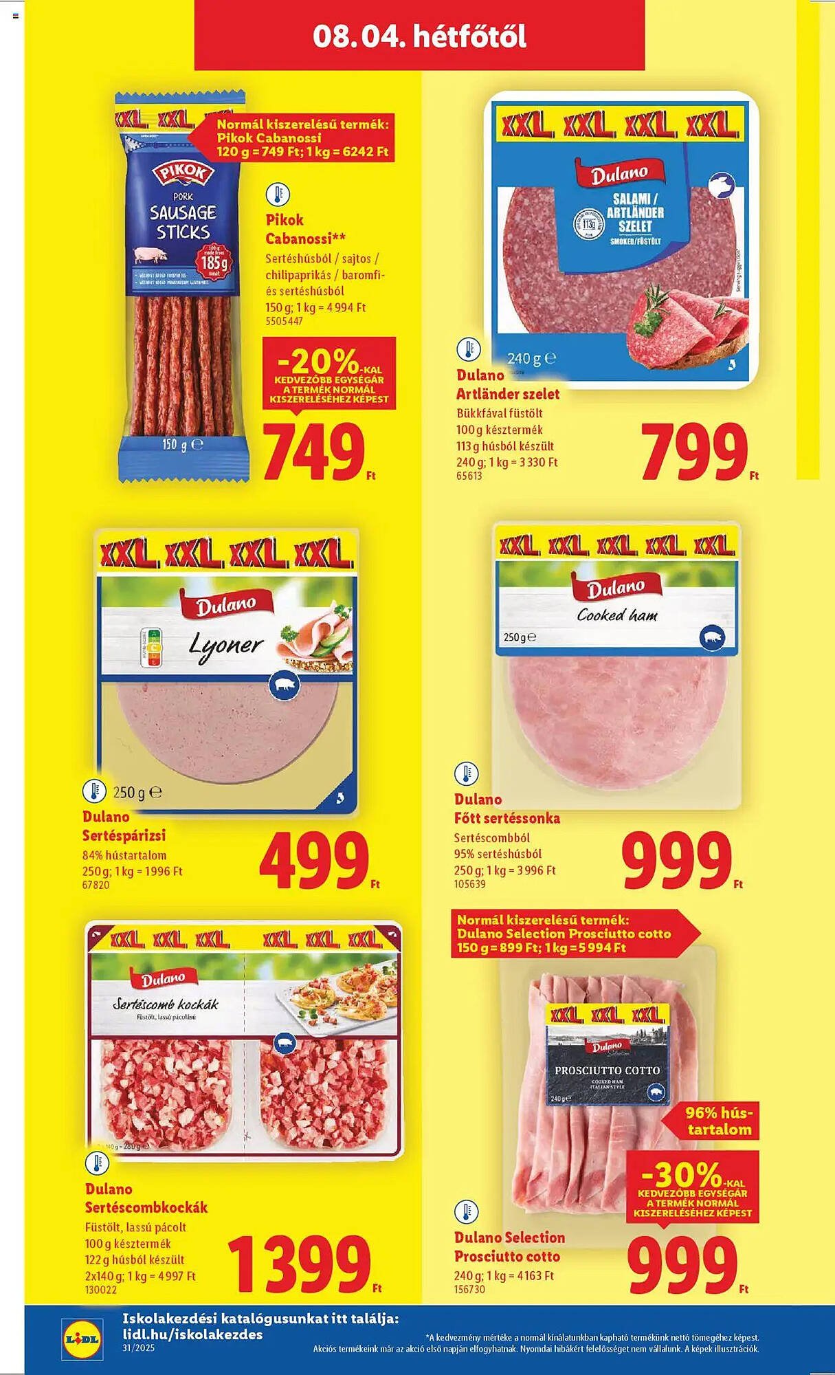 Lidl akciós újság (2025-07-31 - 2025-08-06)