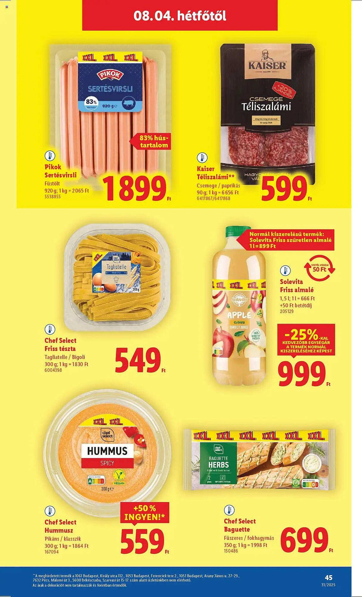 Lidl akciós újság (2025-07-31 - 2025-08-06)