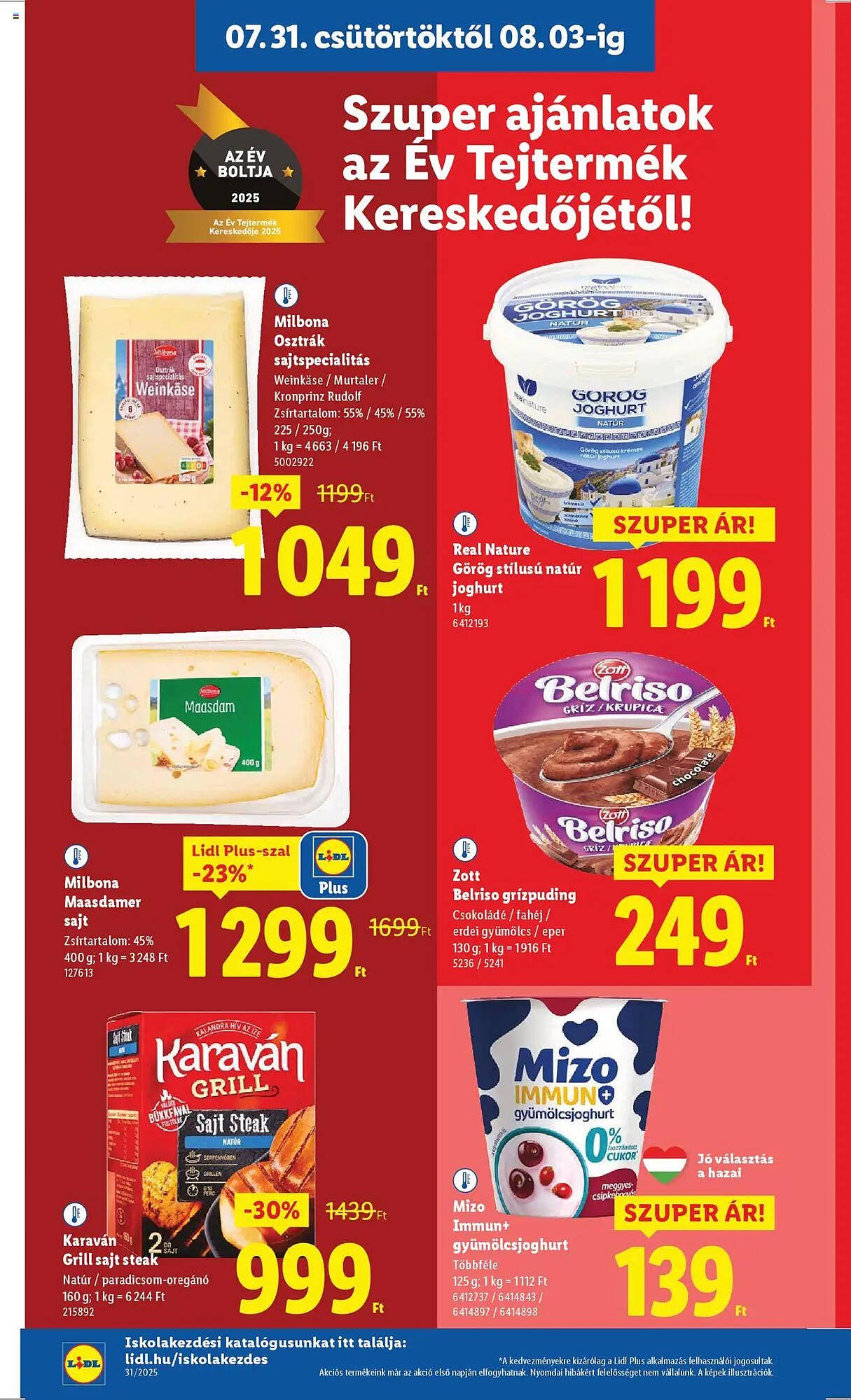 Lidl akciós újság (2025-07-31 - 2025-08-06)