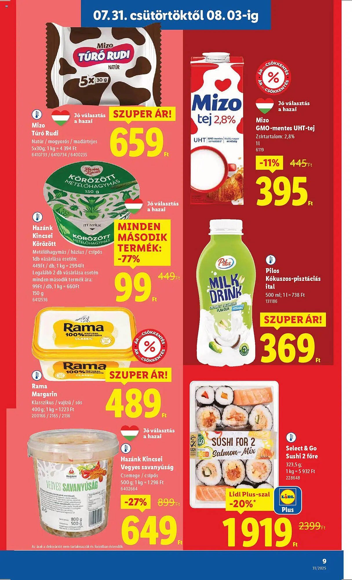 Lidl akciós újság (2025-07-31 - 2025-08-06)