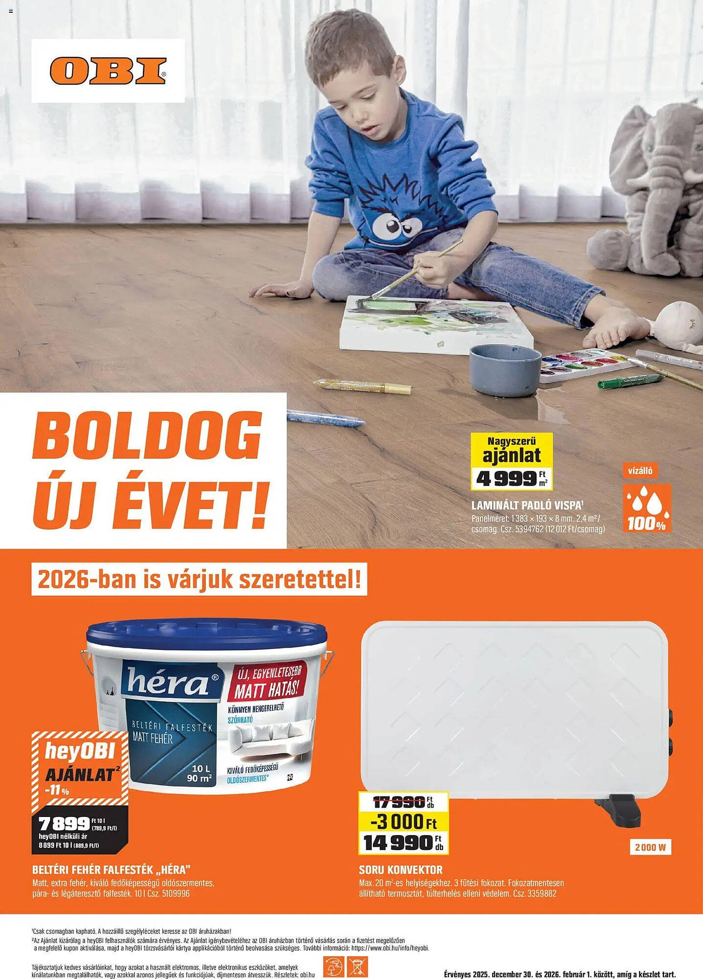 OBI akciós újság (2025-12-30 - 2026-02-01)