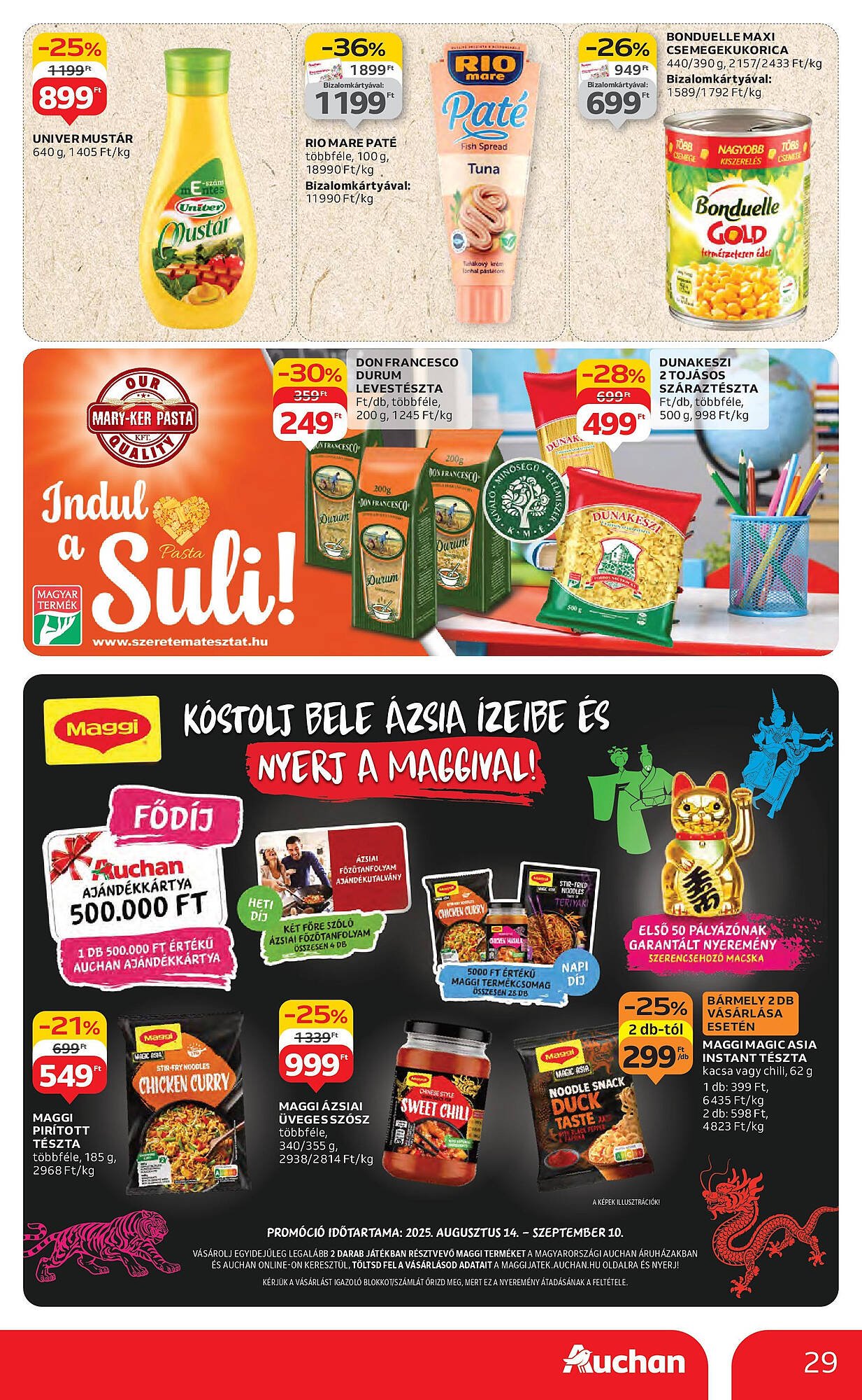 Auchan akciós újság (2025-08-14 - 2025-08-19)