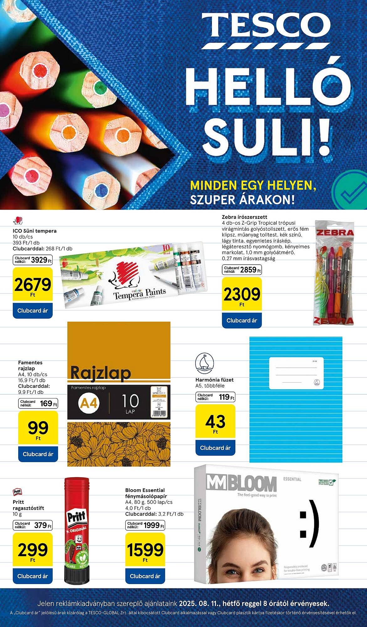 Tesco akciós újság (2025-08-11 - 2025-08-24)