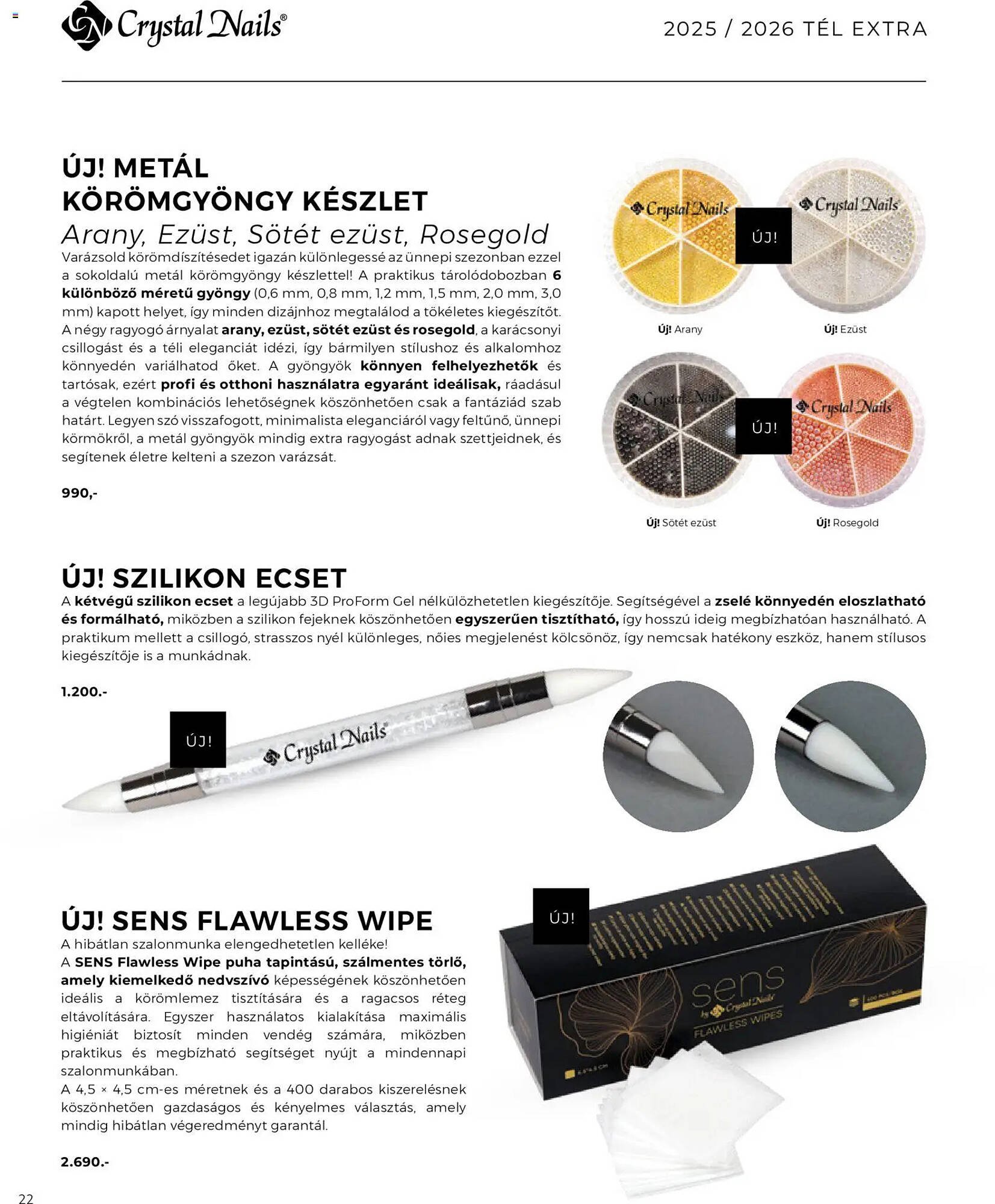 Crystal Nails akciós újság (2025-12-01 - 2026-02-28)