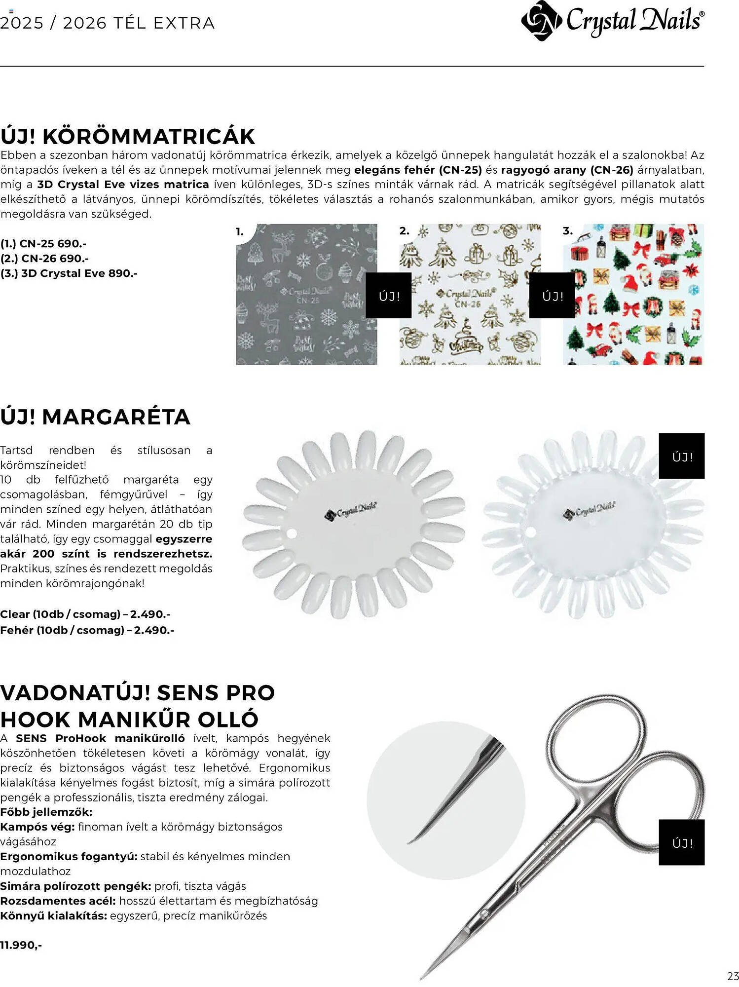 Crystal Nails akciós újság (2025-12-01 - 2026-02-28)