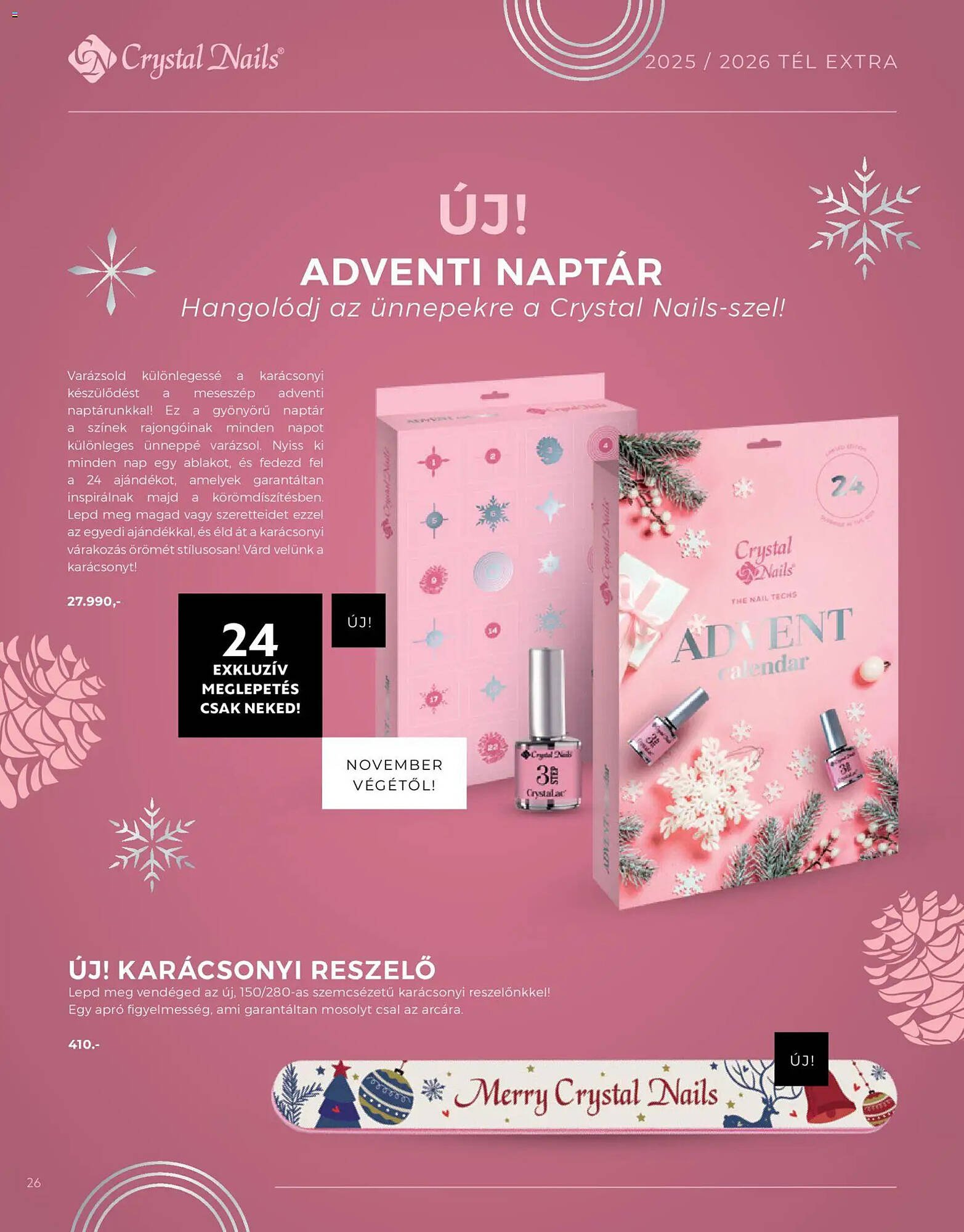 Crystal Nails akciós újság (2025-12-01 - 2026-02-28)