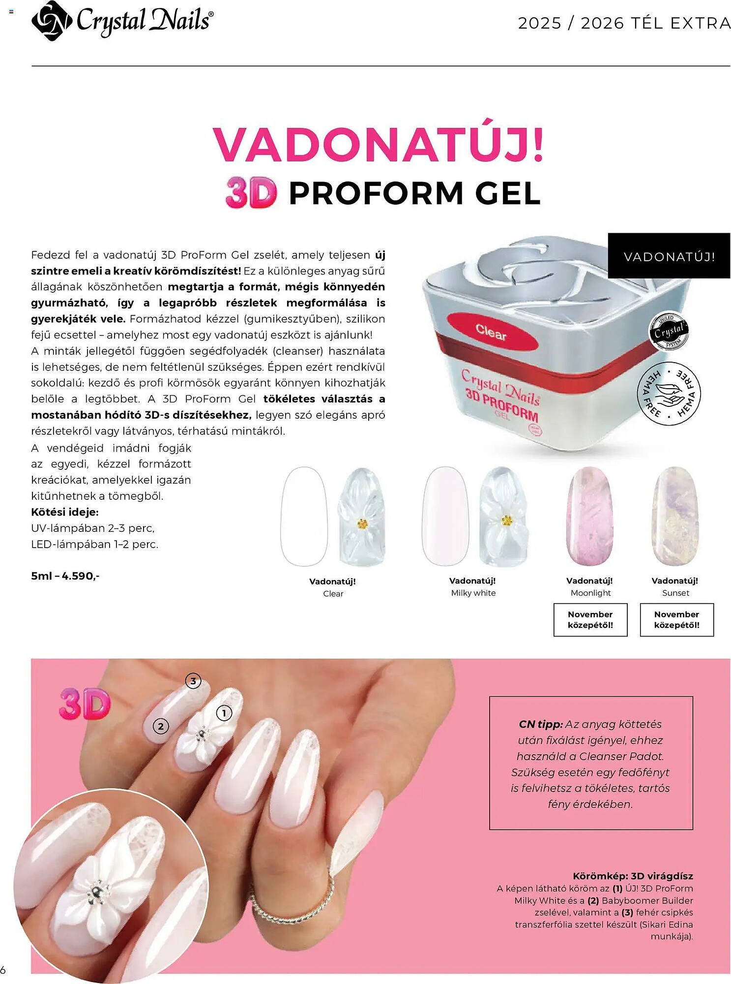 Crystal Nails akciós újság (2025-12-01 - 2026-02-28)