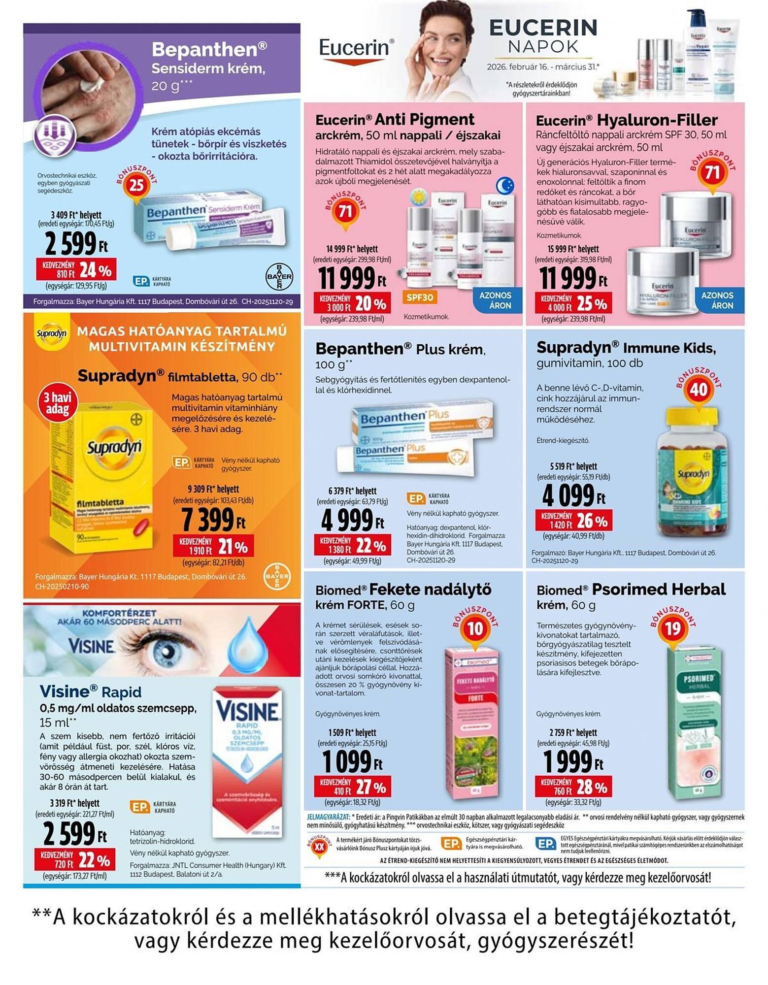 Pingvin Patika akciós újság (2026-03-01 - 2026-03-31)
